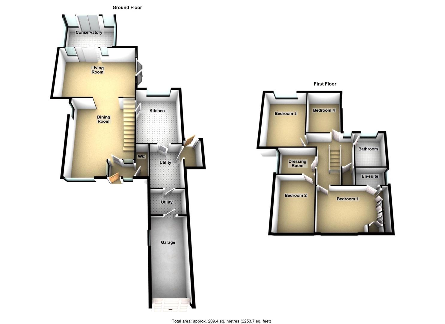 Triocha, 28a, St. Georges Crescent, Whitley Bay floorplan