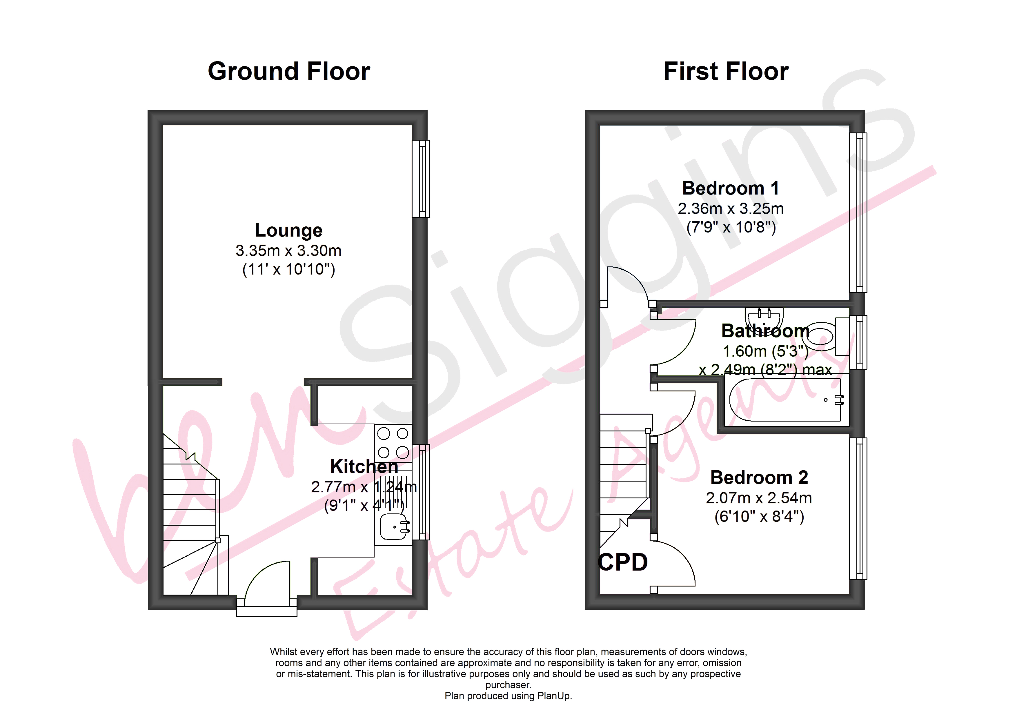 2 Bedrooms Terraced house to rent in New Road, Burham, Rochester, Kent ME1