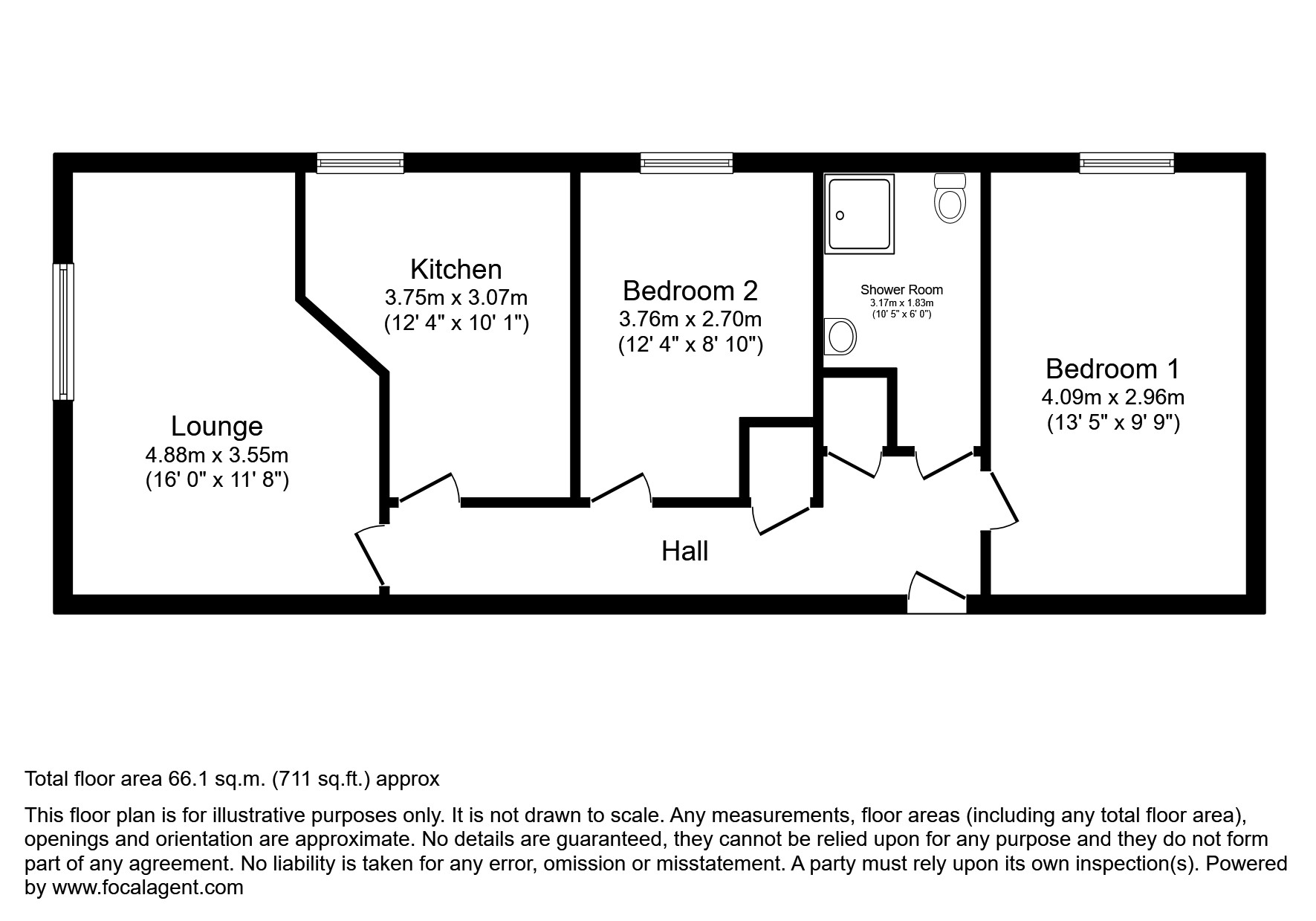 65, Sandal Hall, Wakefield floorplan