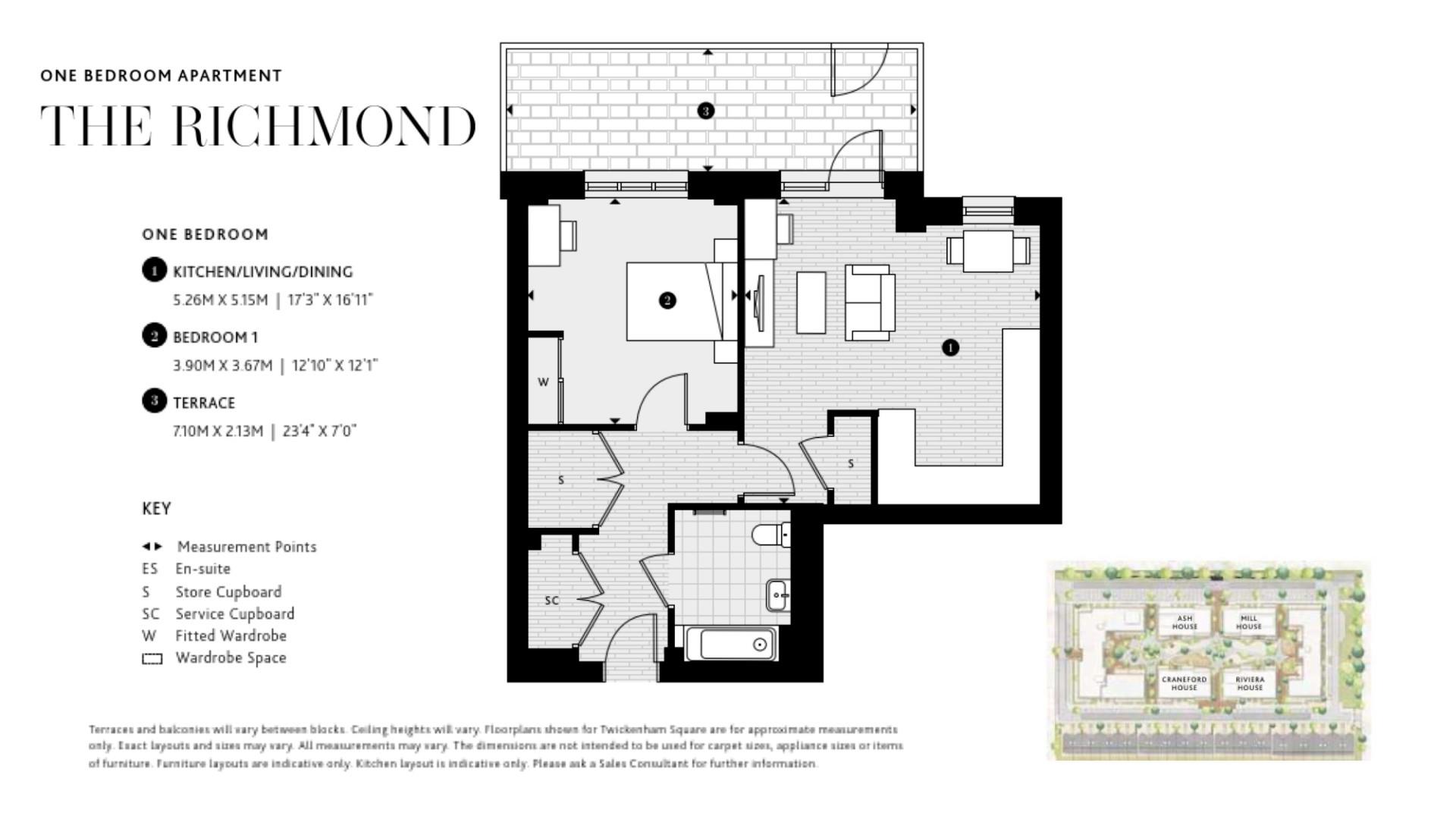 1, Craneford House, Egerton Road, Twickenham floorplan