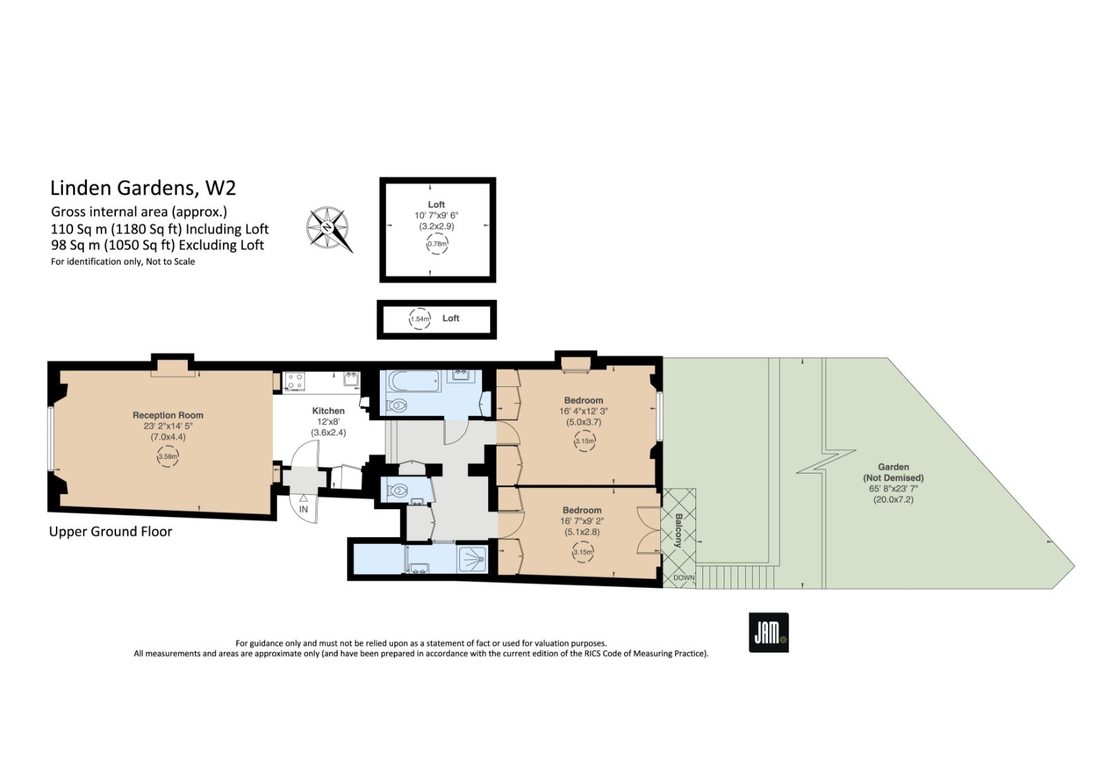 Ground Floor Flat, 43, Linden Gardens, London floorplan