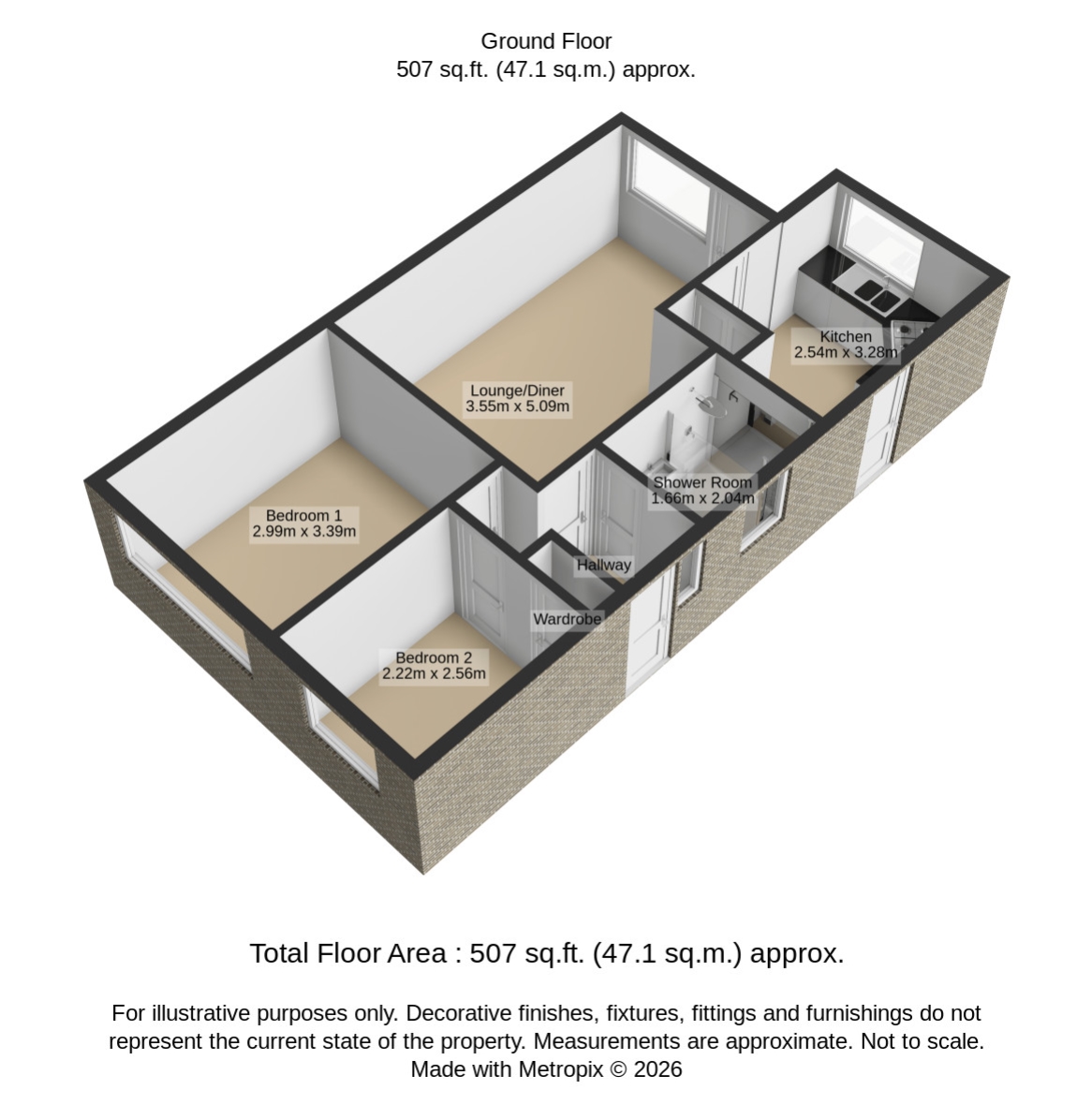 50, Evergreen Close, Exmouth floorplan