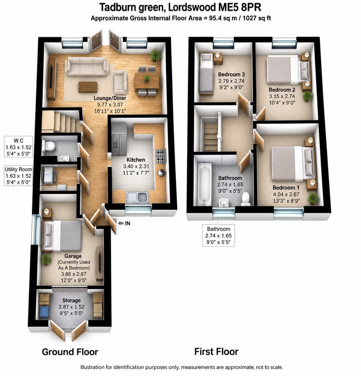 31, Tadburn Green, Chatham floorplan