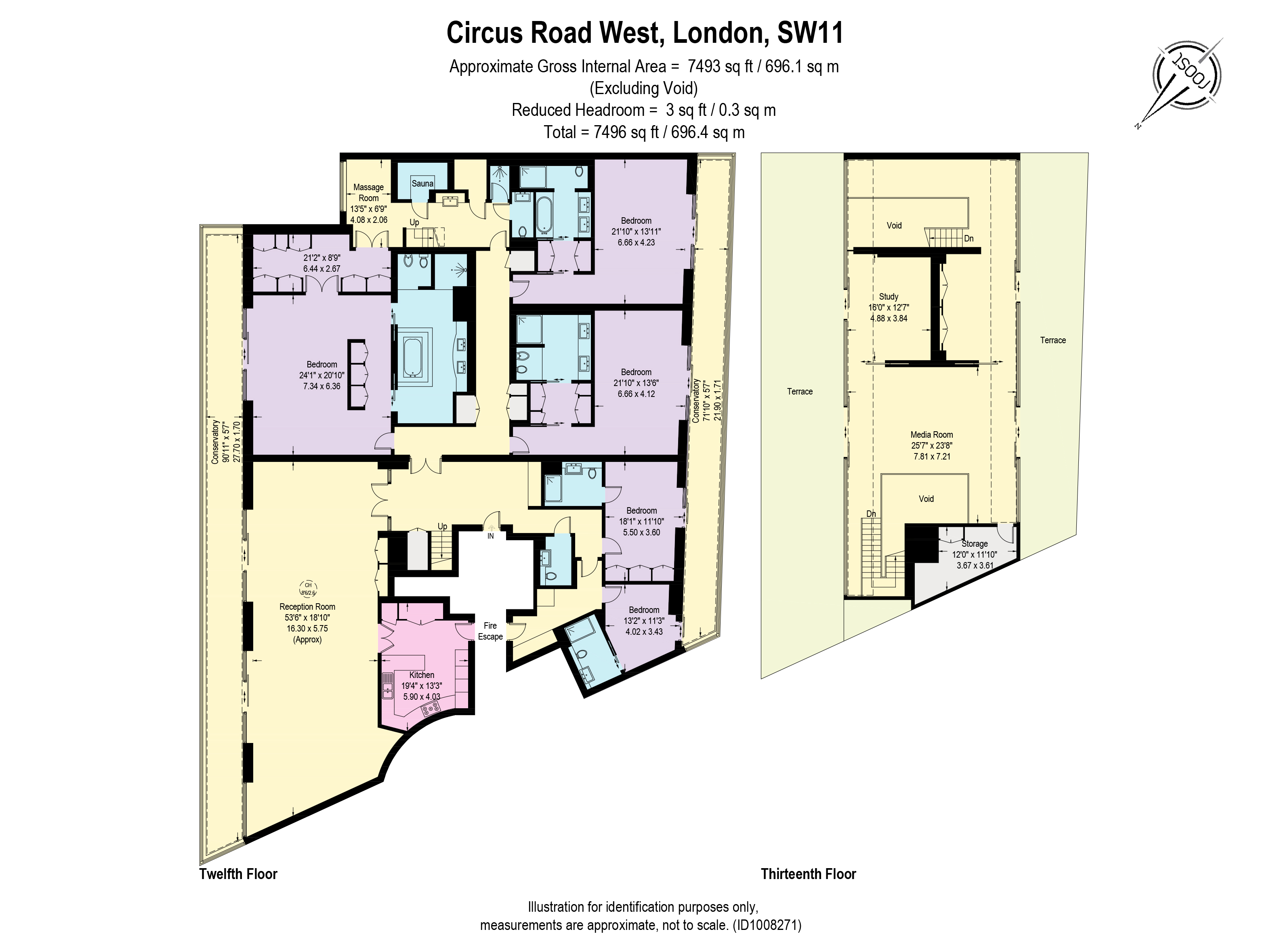 28, Bessborough House, London floorplan