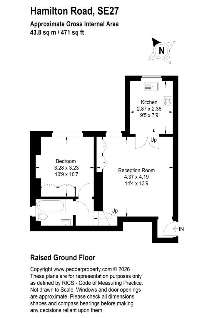 Flat 5, 147, Hamilton Road, London floorplan