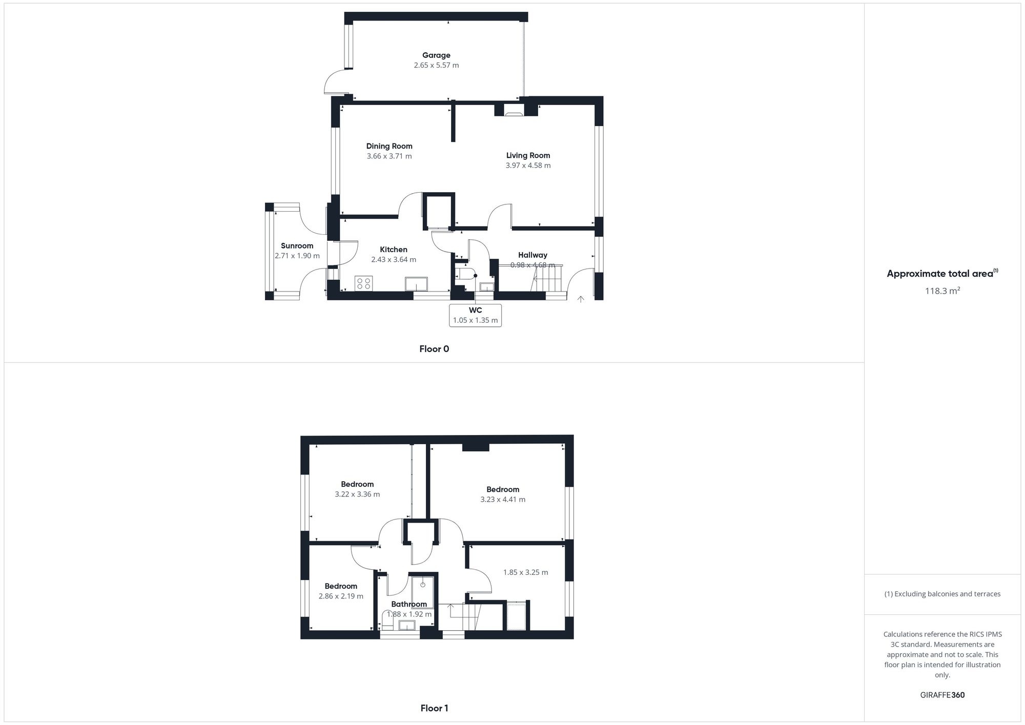 2 Tuckers Close, Crediton floorplan