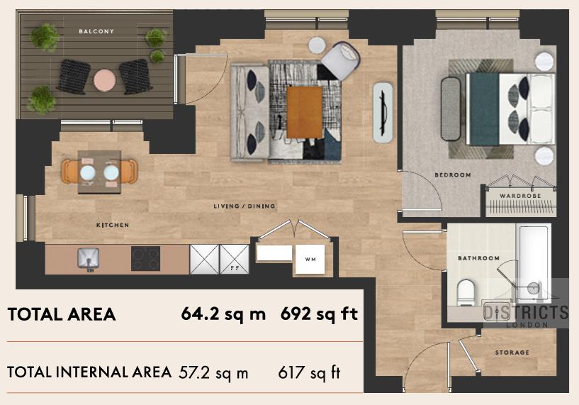 The Bellamy, London floorplan