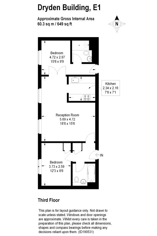 2 Bedrooms Flat to rent in Commercial Road, London E1