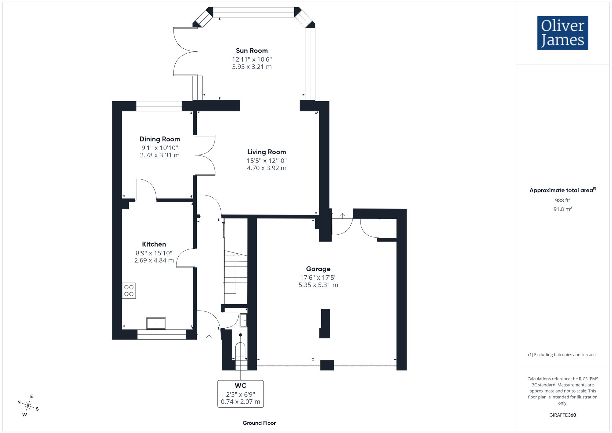 1 Lake Way, Huntingdon floorplan