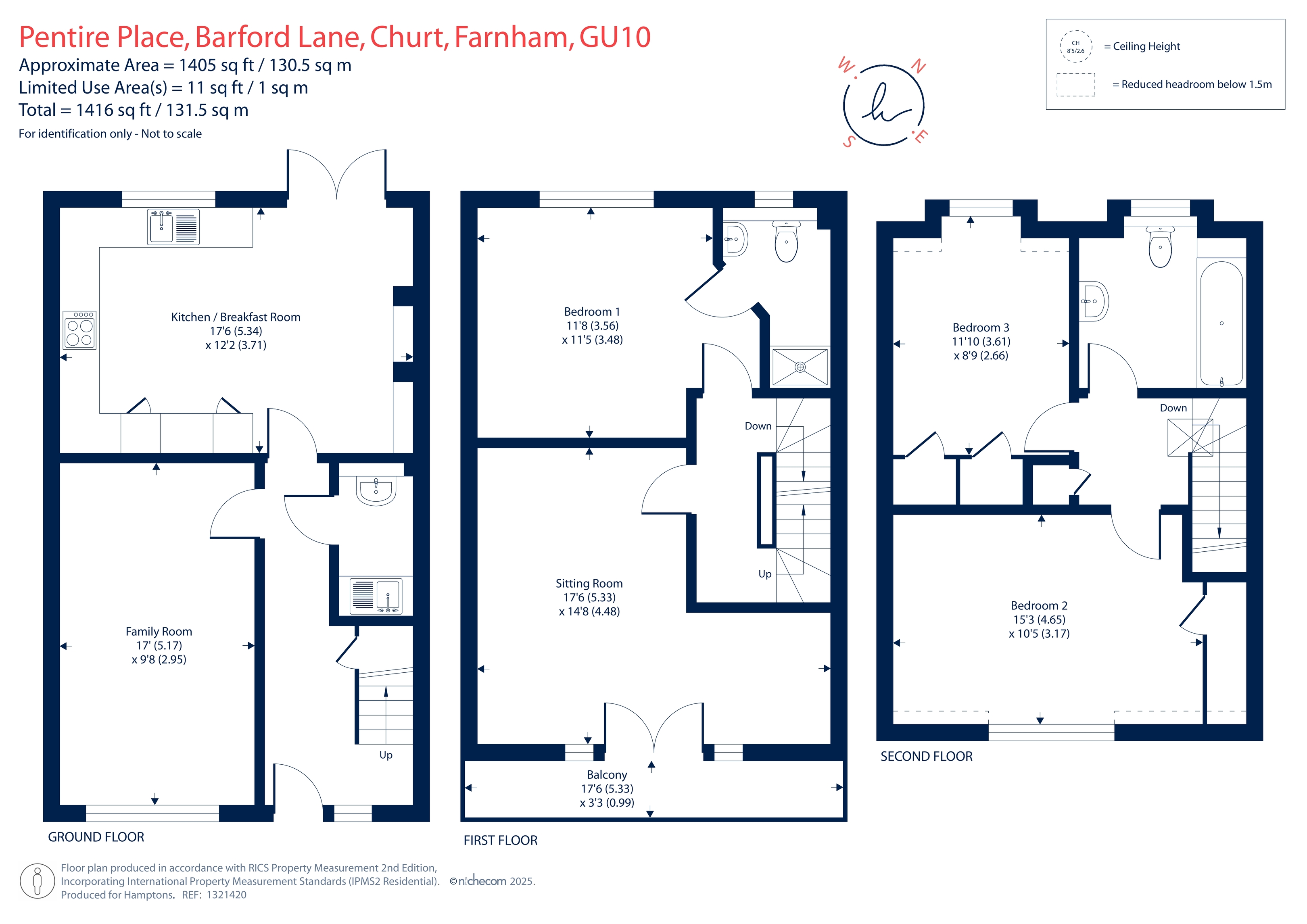 No. 2, Pentire Place, Farnham floorplan