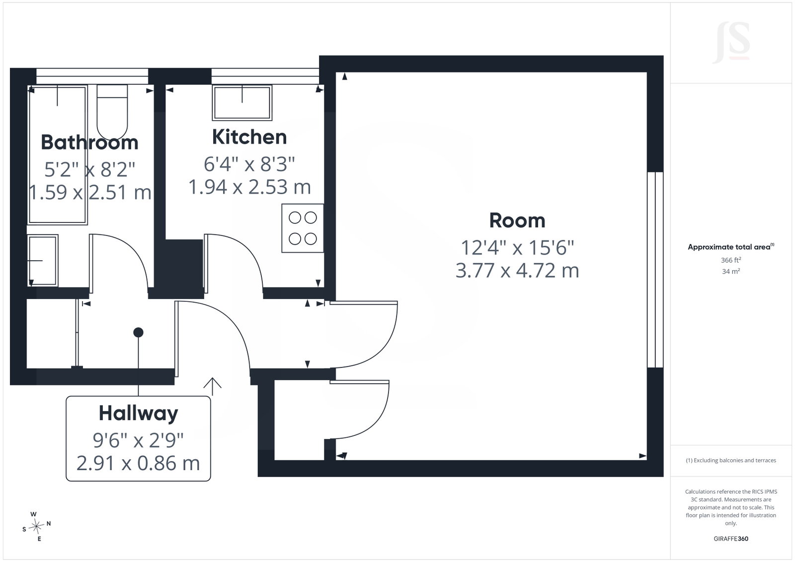 3 Kitilear Court, Lansdowne Road, Hove floorplan