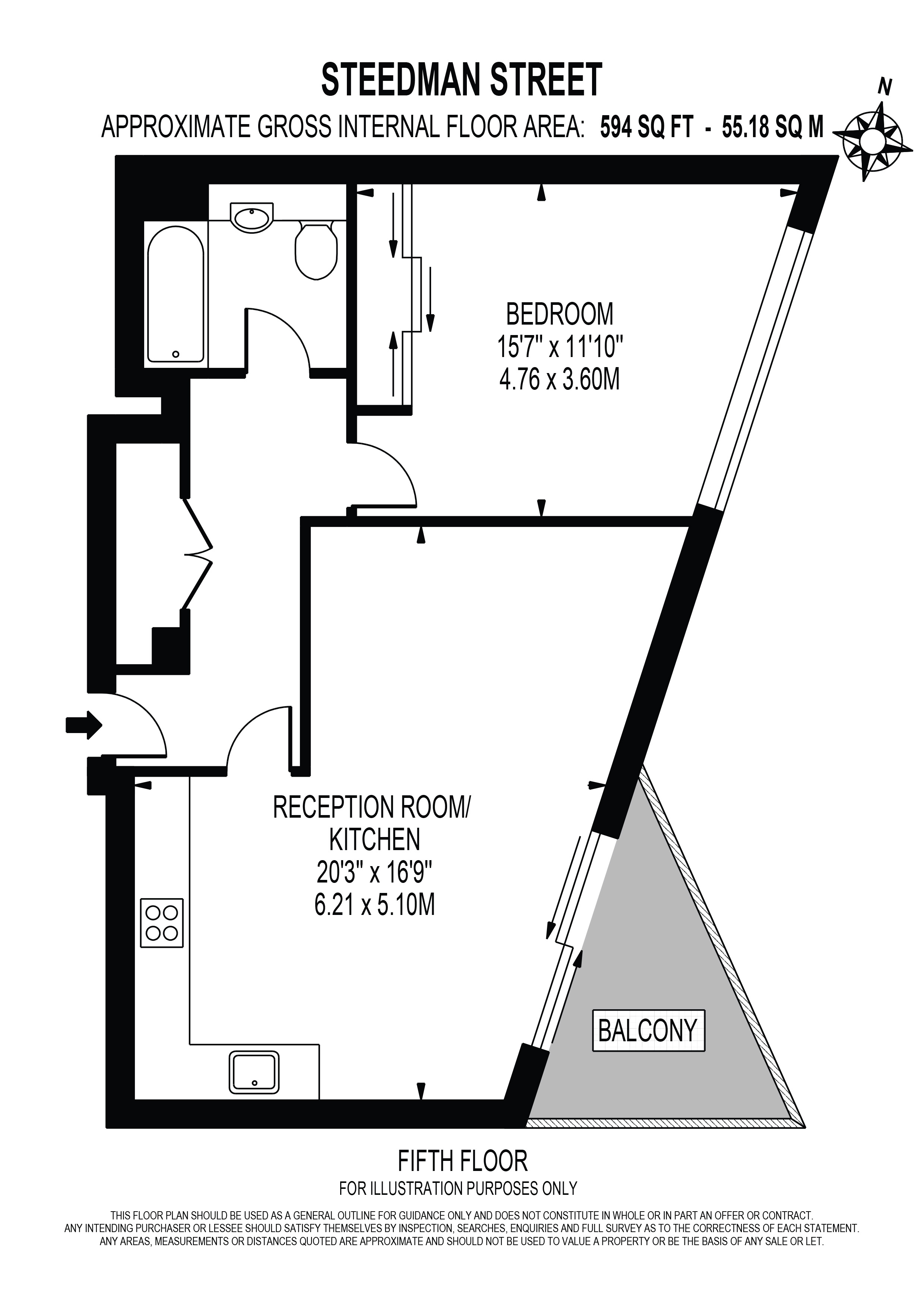 1 Bedrooms Flat for sale in South Central, Steedman Street, Elephant & Castle SE17