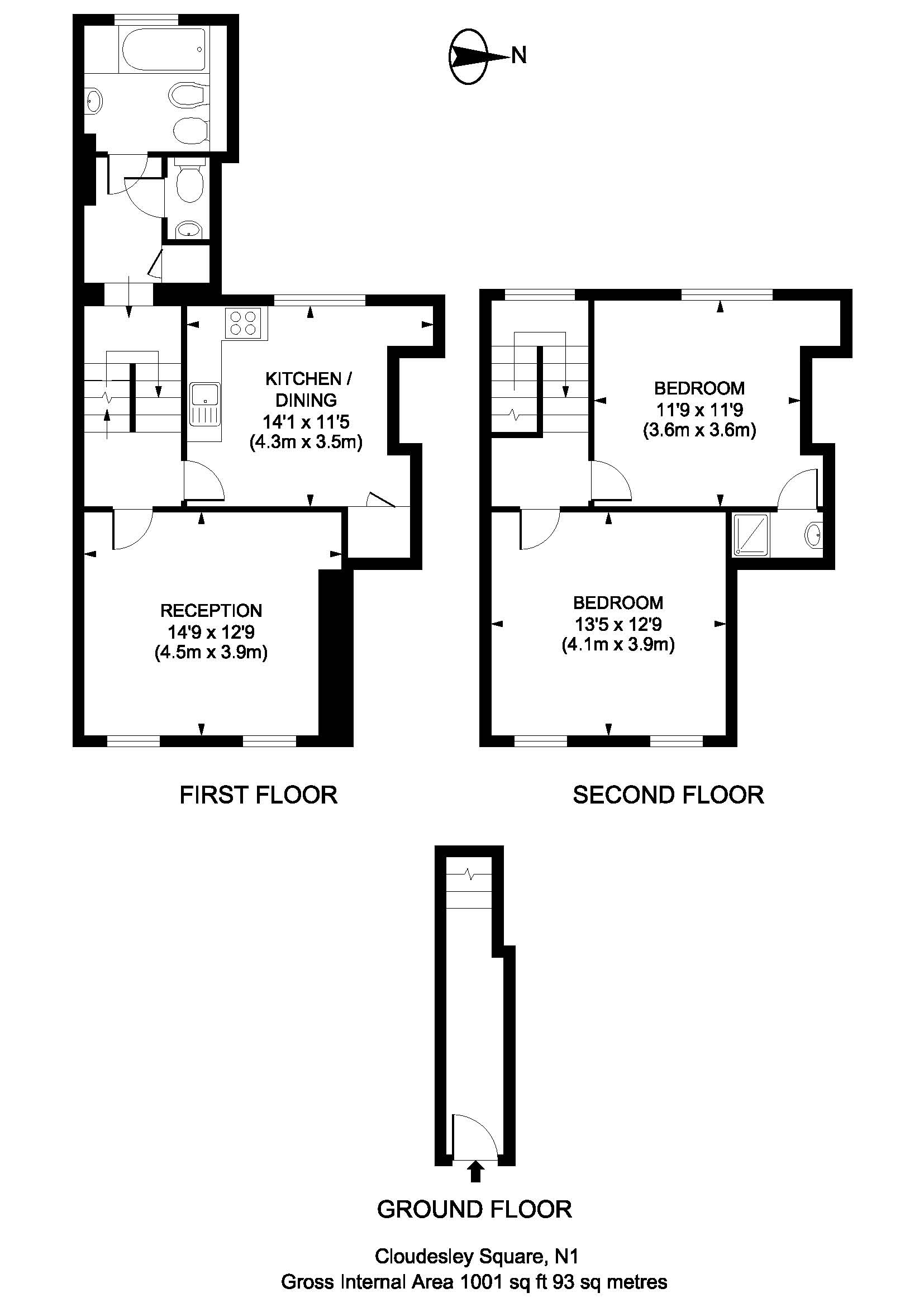 2 Bedrooms Flat to rent in Cloudesley Square, Barnsbury N1