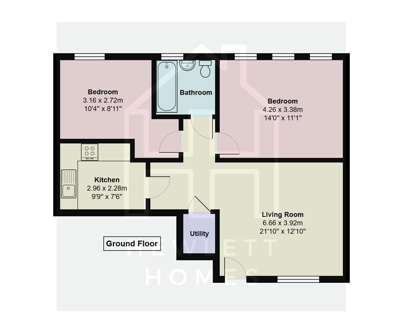 Apartment 3, 40, Birnbeck Road, Weston-Super-Mare floorplan