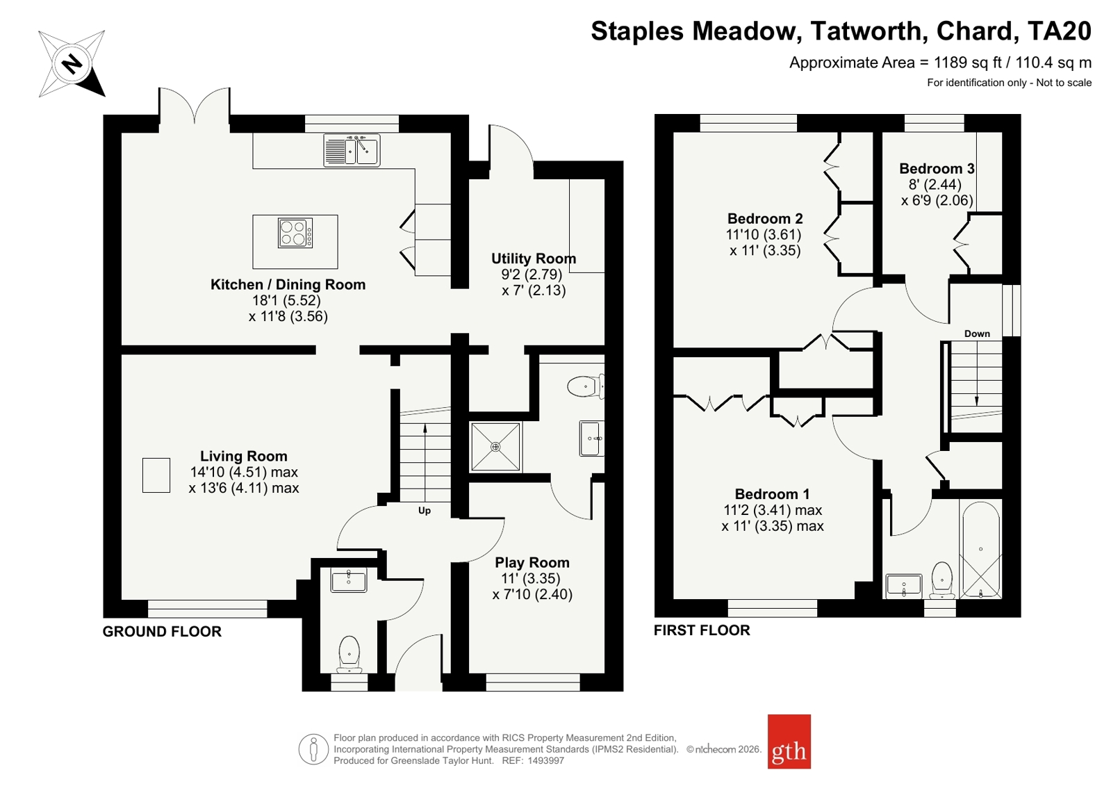 11, Staples Meadow, Chard floorplan