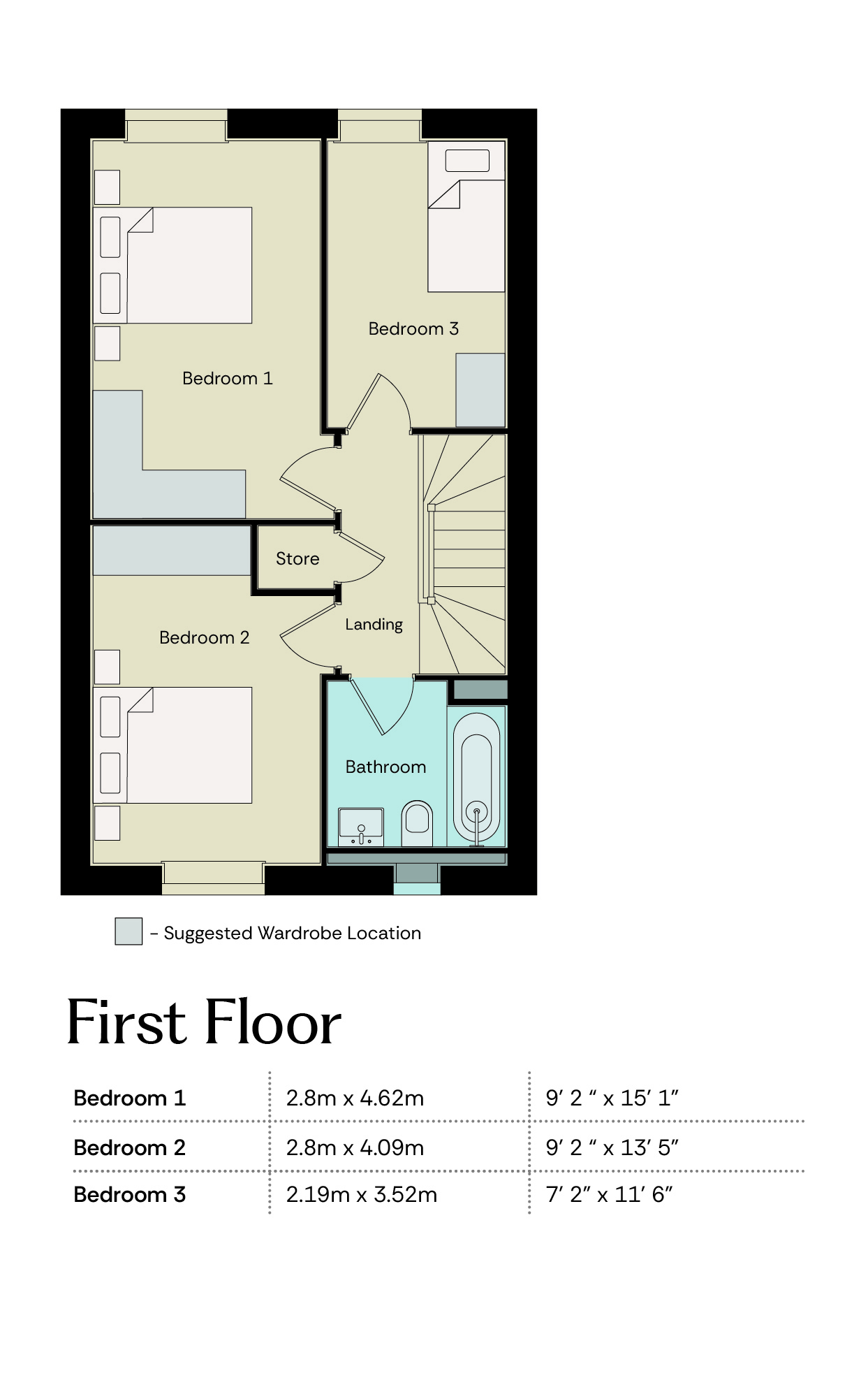 100, Richmond Way, HULL floorplan