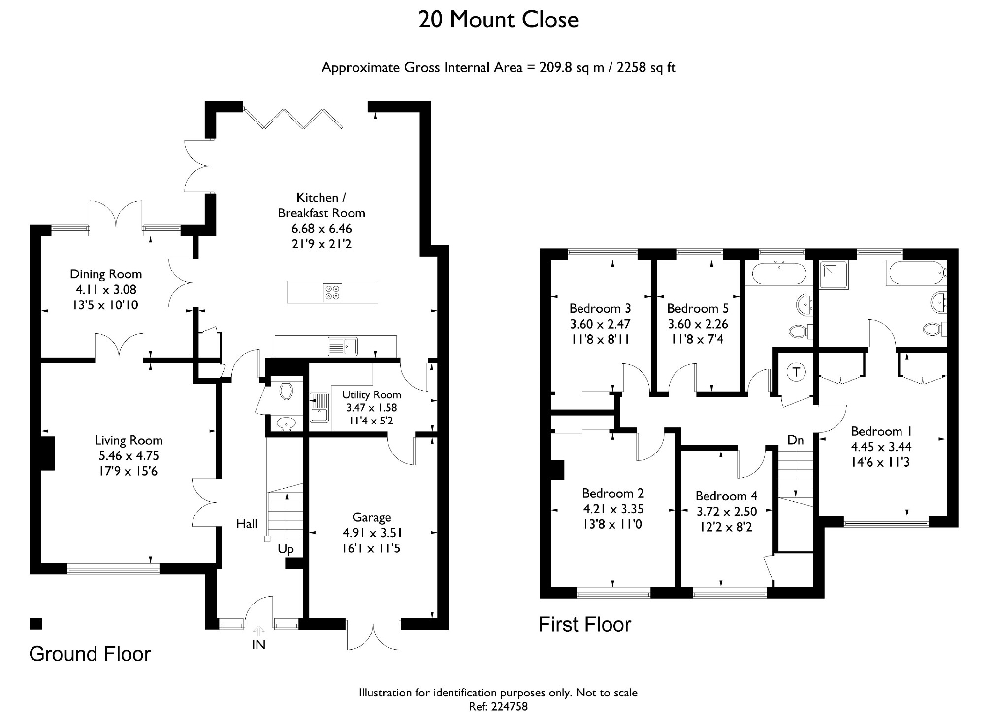 5 Bedrooms Detached house for sale in Mount Close, Newbury, Berkshire RG14