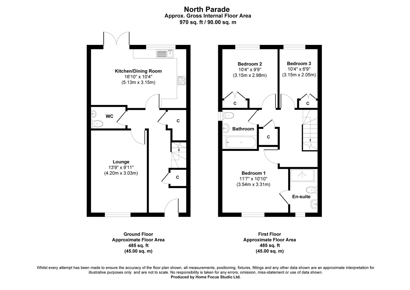 11 North Parade, Bordon floorplan