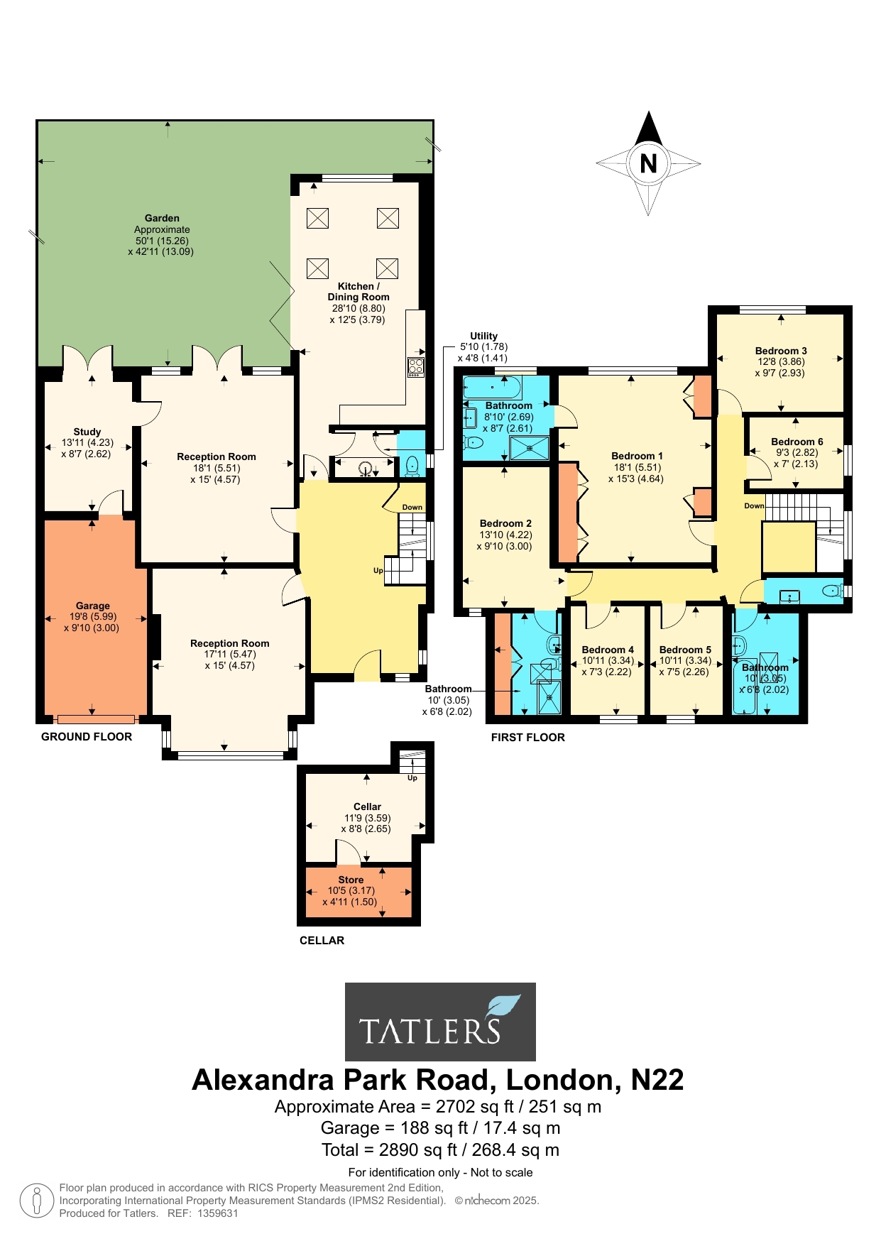 129, Alexandra Park Road, London floorplan