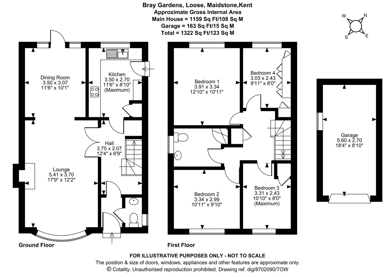 18, Bray Gardens, Maidstone floorplan