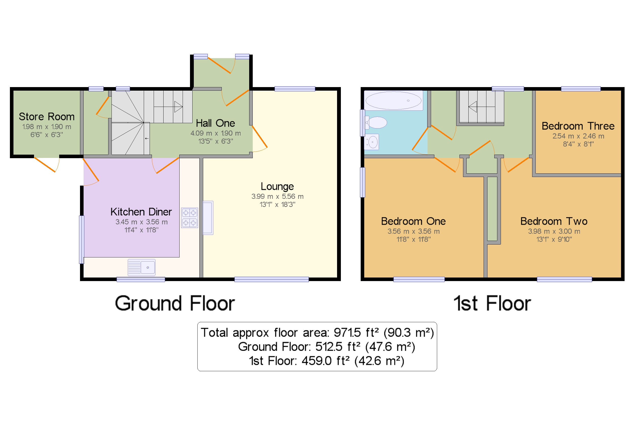 27, Bentside Road, Stockport floorplan