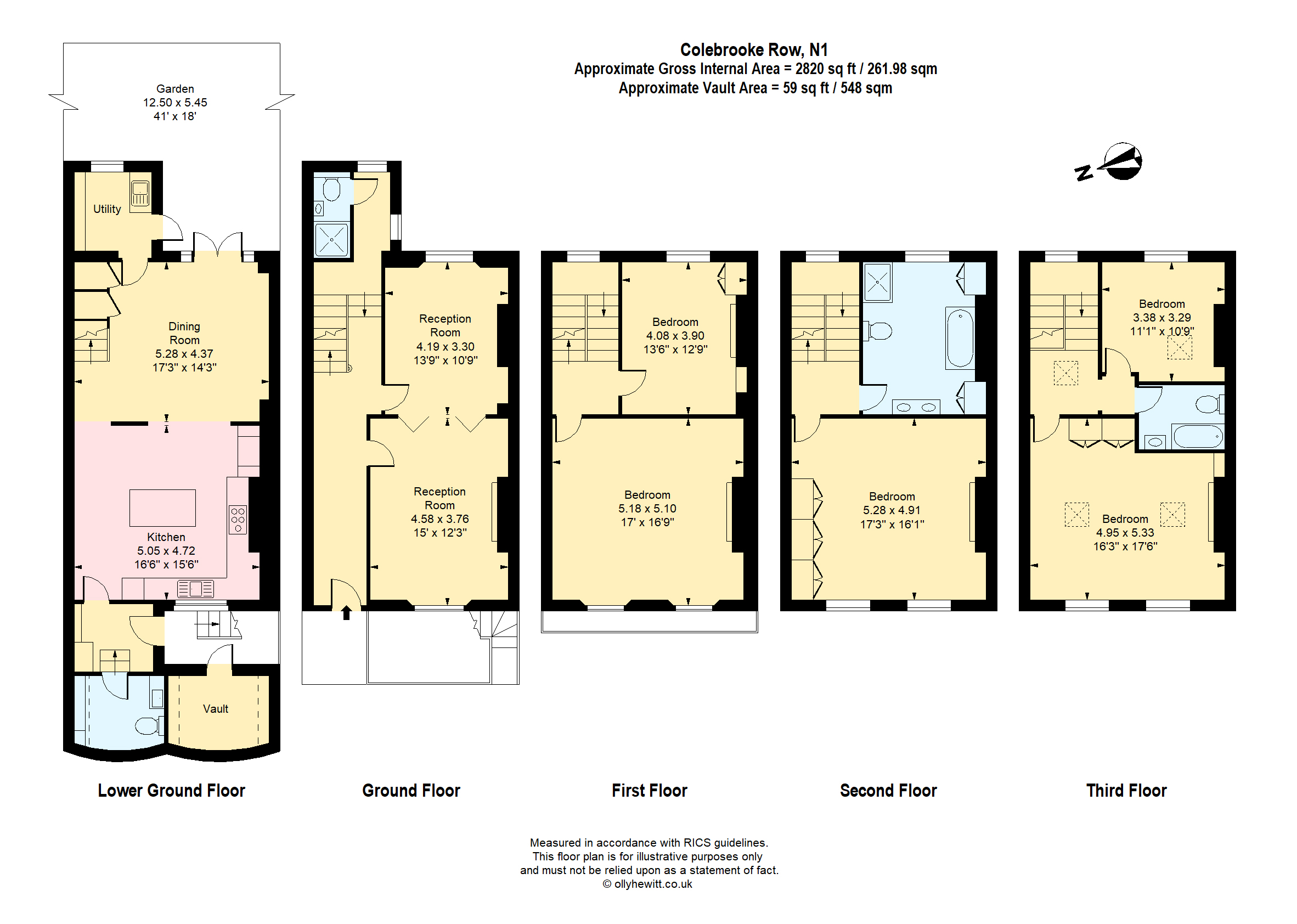 Colebrooke Row, Islington, London N1, 5 bedroom terraced house for sale