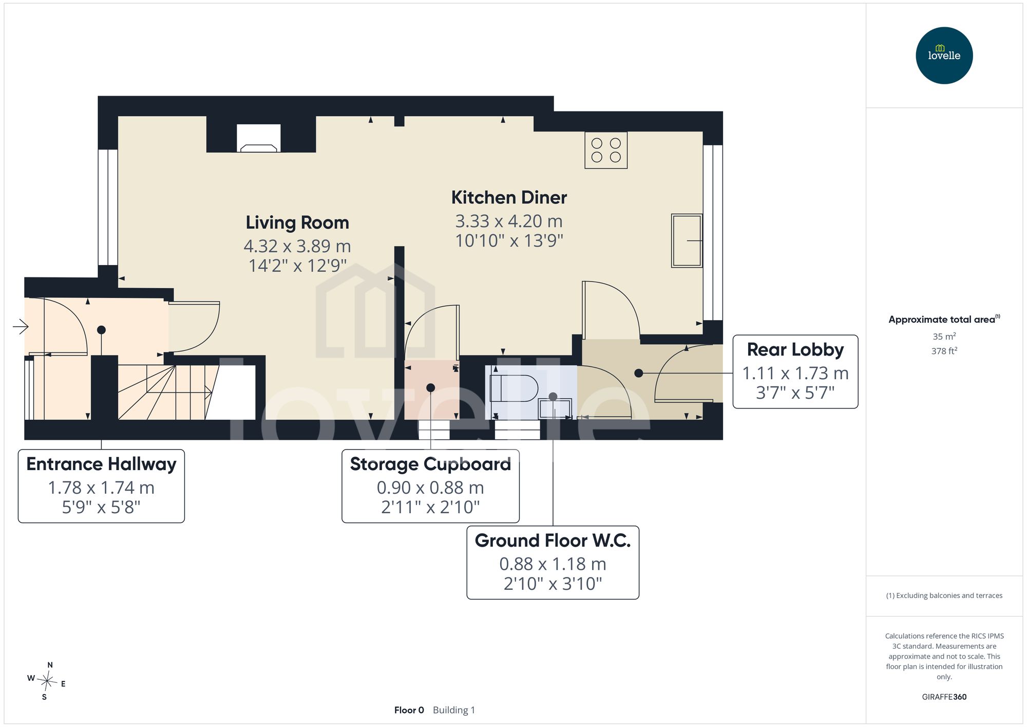 223 National Avenue, Hull floorplan