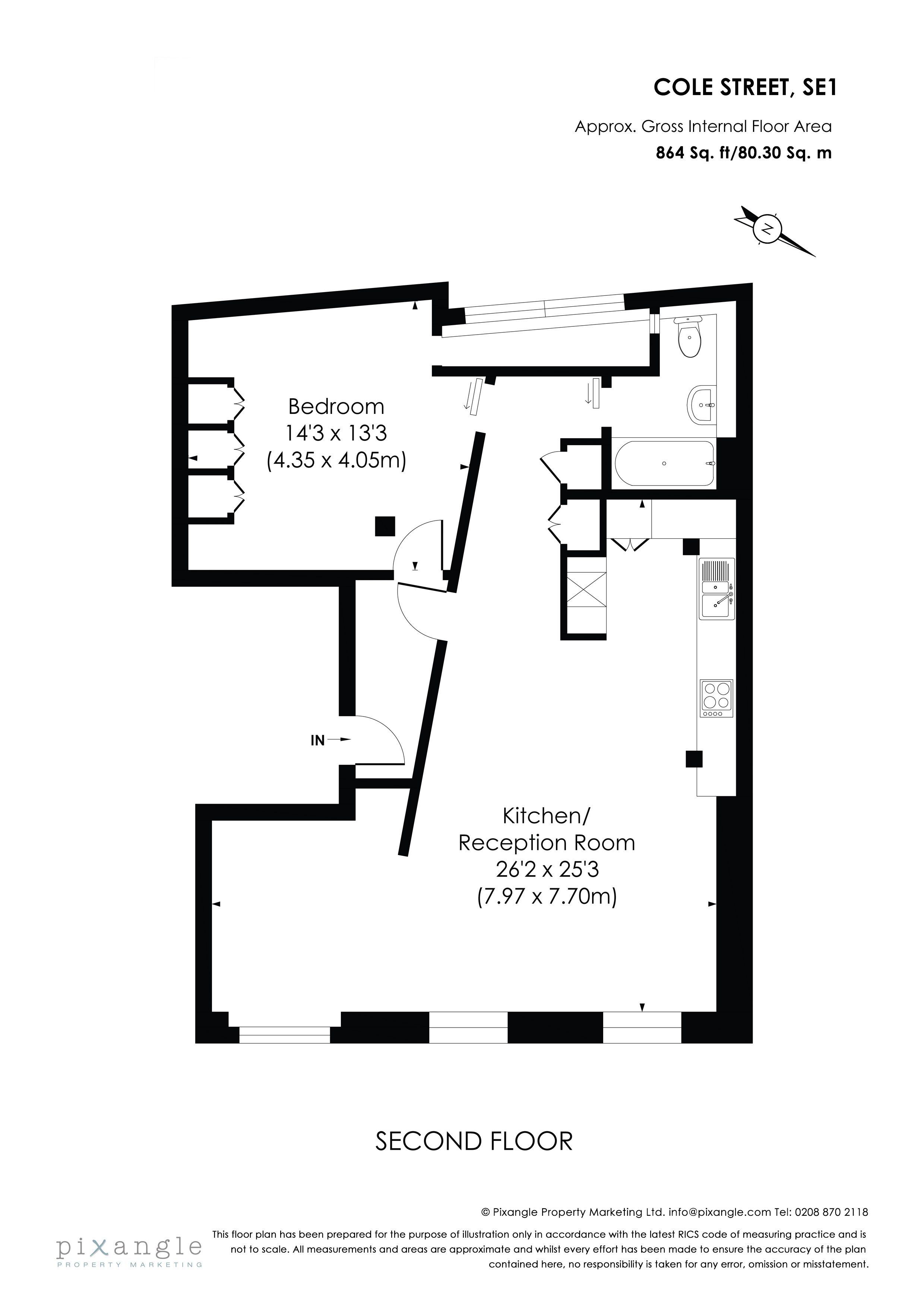 1 Bedrooms Flat to rent in Cole Street, London SE1