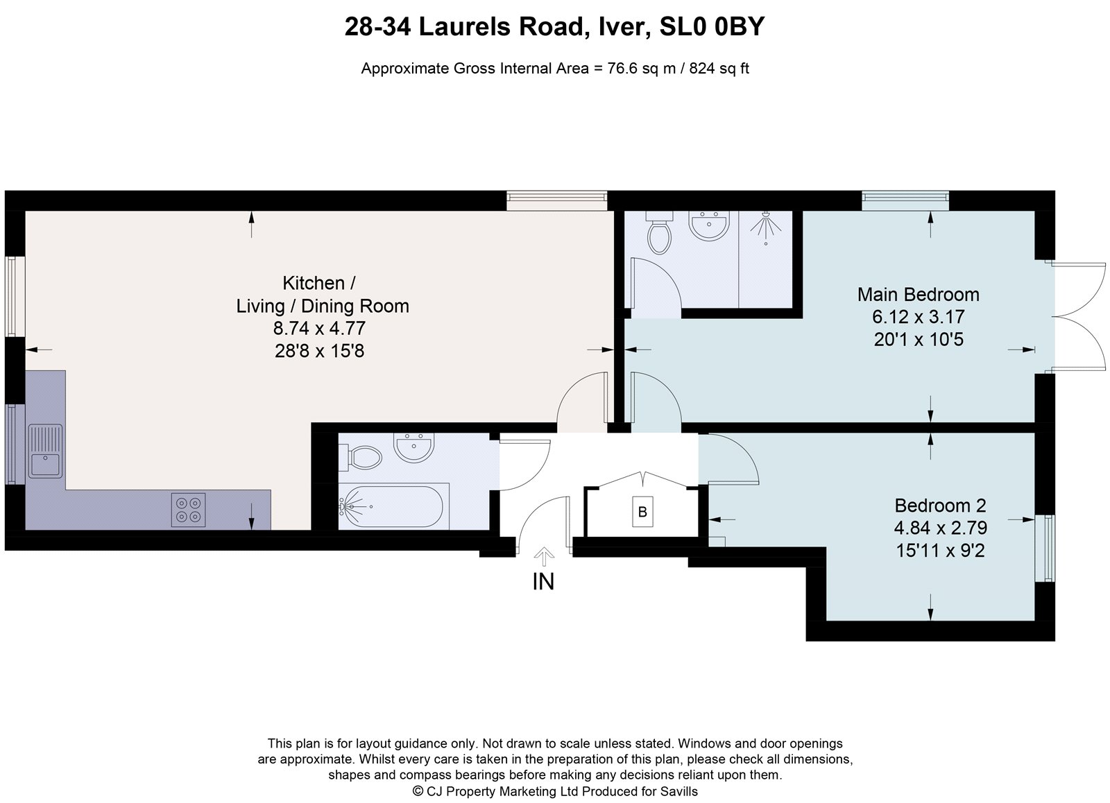 (Flat 1), 28, Laurels Road, Buckinghamshire floorplan