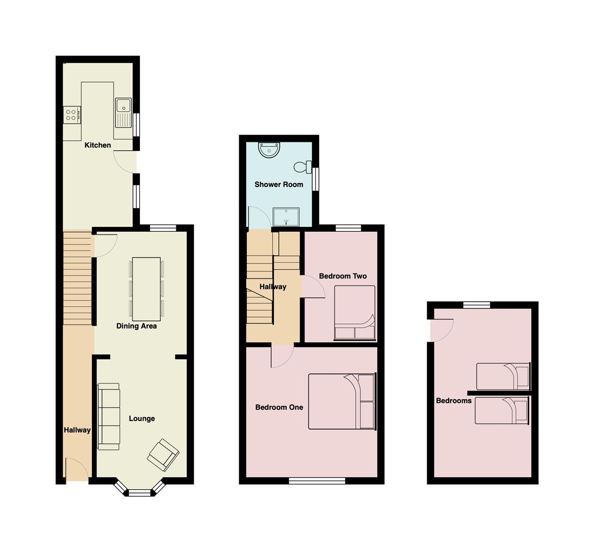Kelsey Street, Lancaster LA1, 3 bedroom terraced house for sale