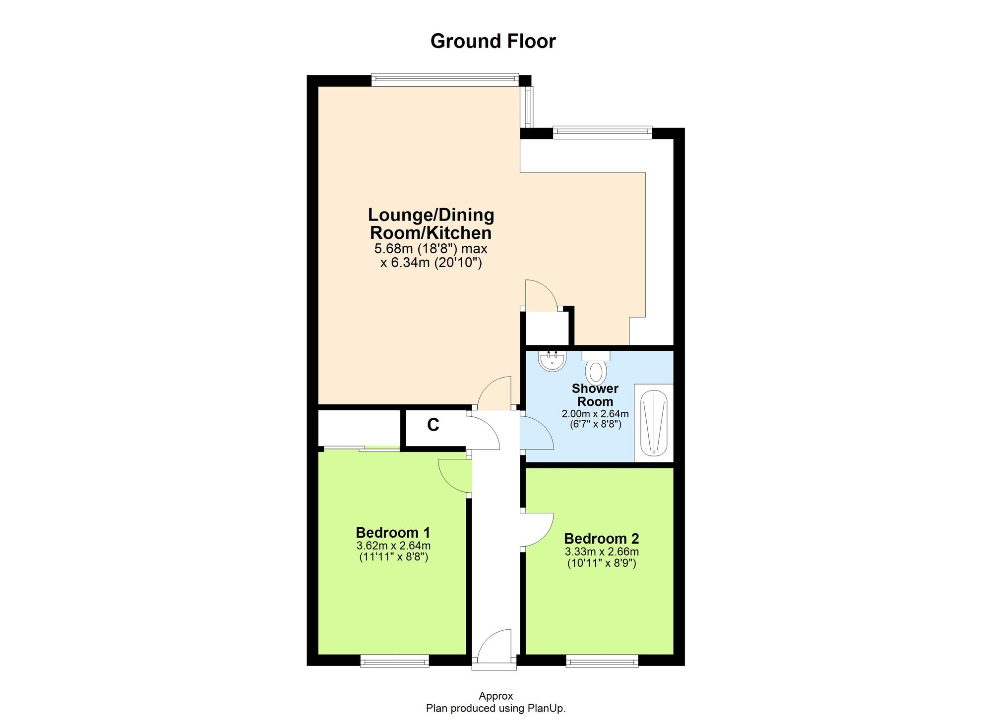 10 Ocean View Crescent, Brixham floorplan