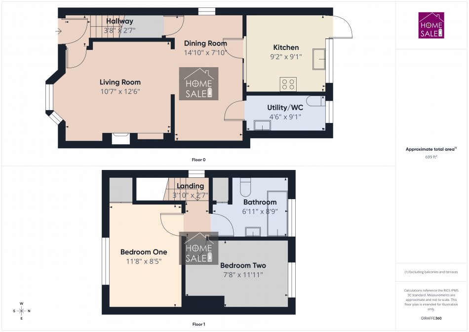 49, The Headlands Market Harborough, Leicestershire floorplan