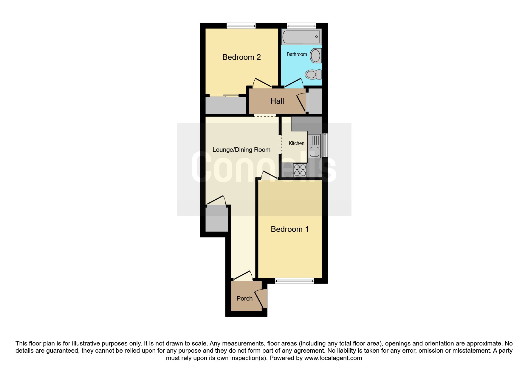 57, Tudor Close, Hatfield floorplan