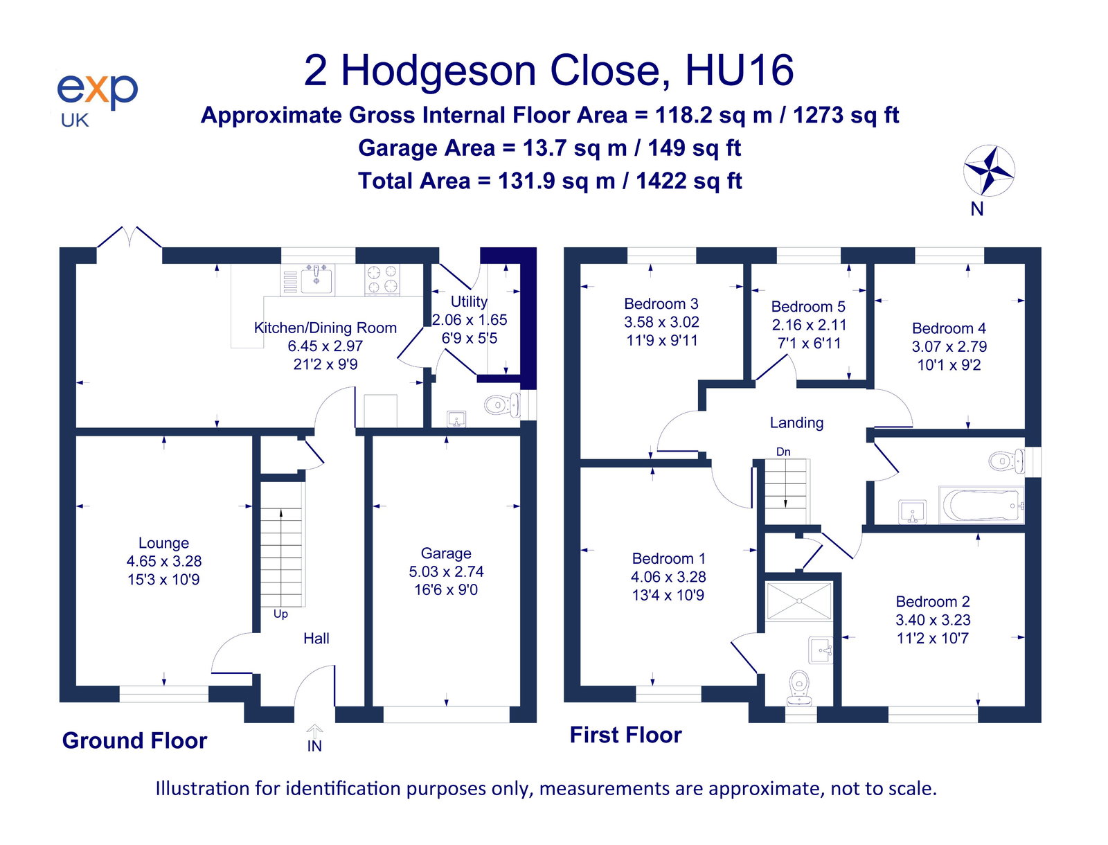 2, Hodgson Close, Cottingham floorplan