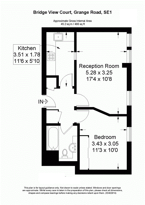 1 Bedrooms Flat to rent in Bridgeview Court, 19 Grange Road, London SE1