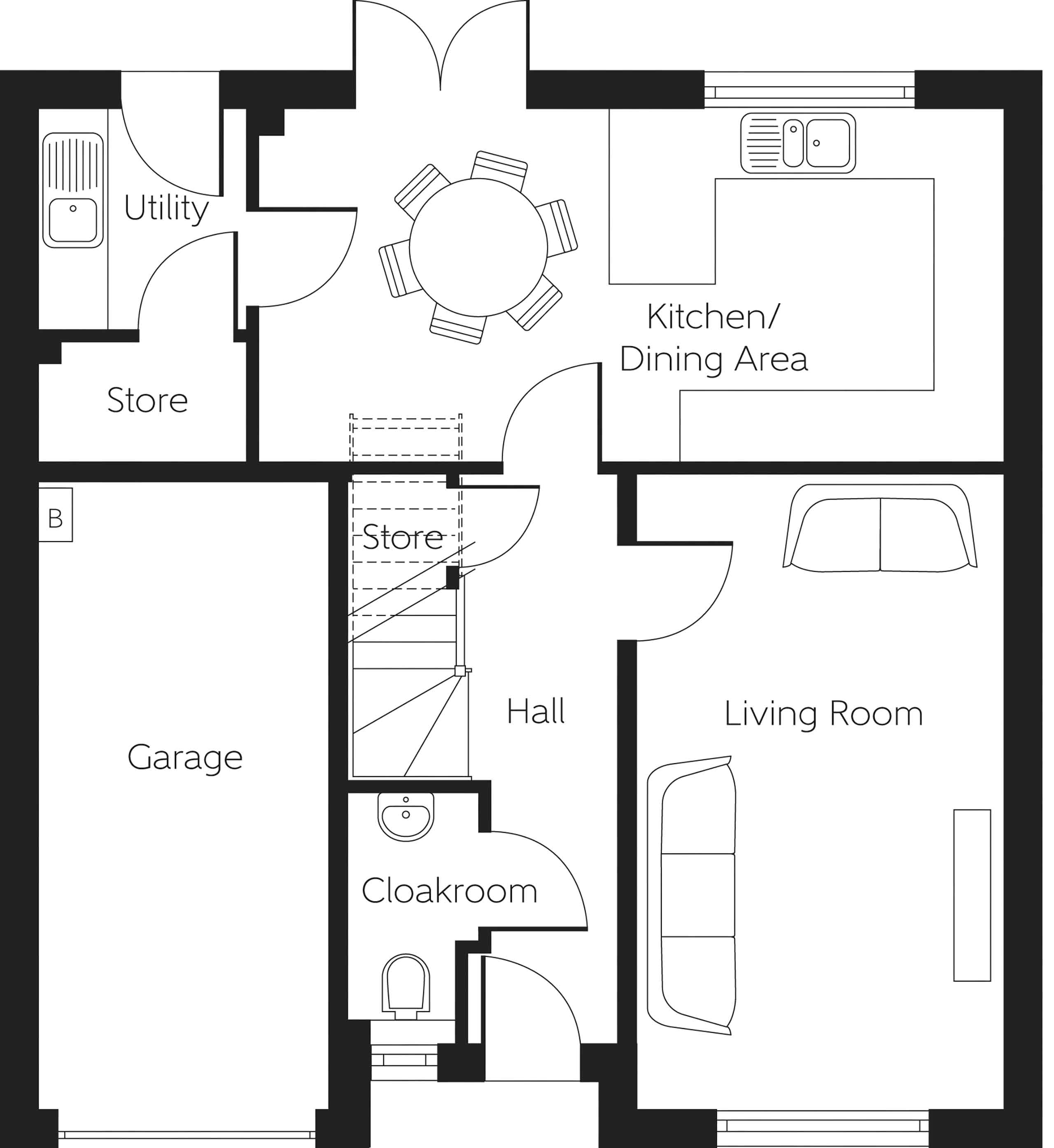 204, Croftside, Stirling floorplan