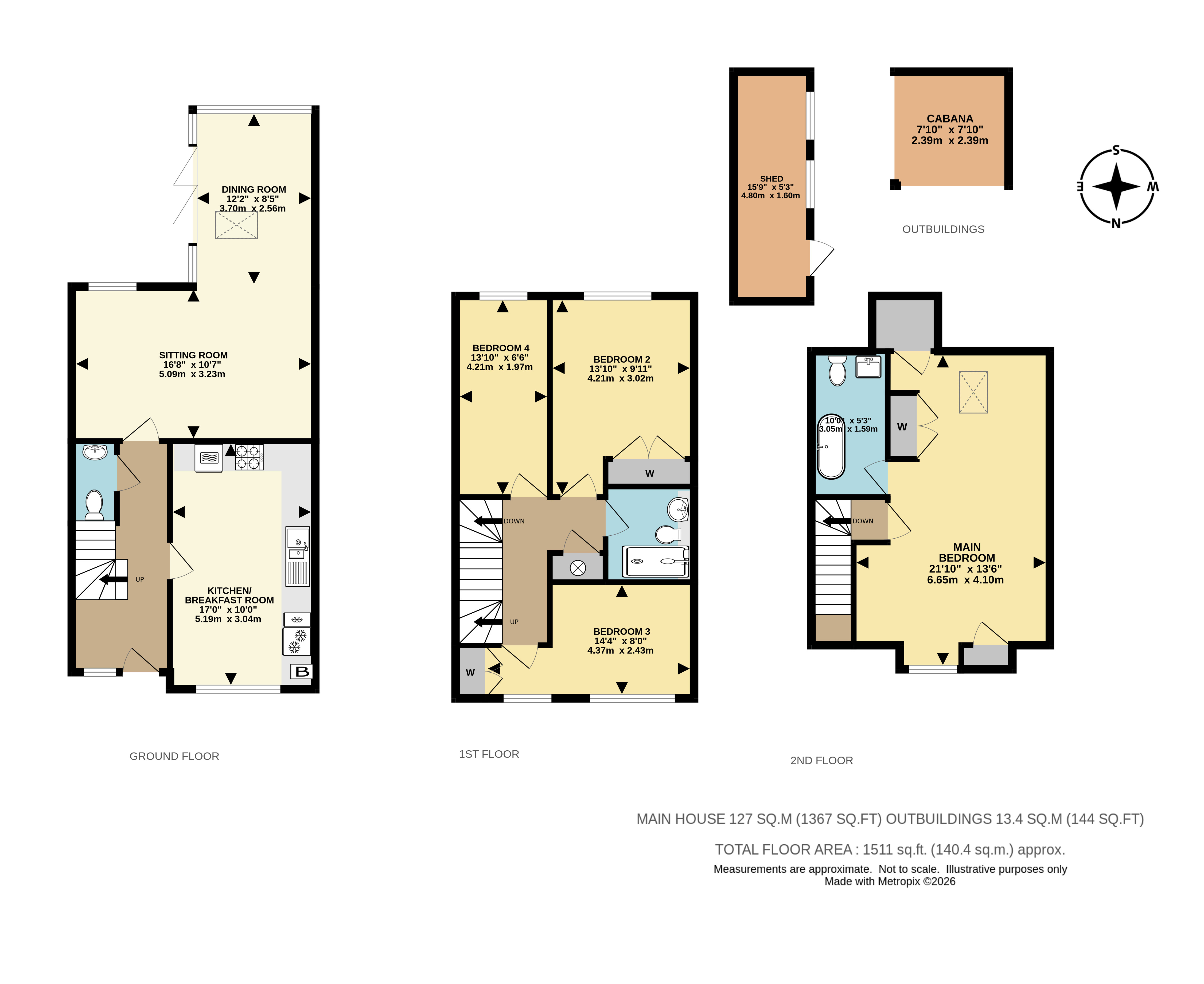 4, Donald Gardens, Horley floorplan