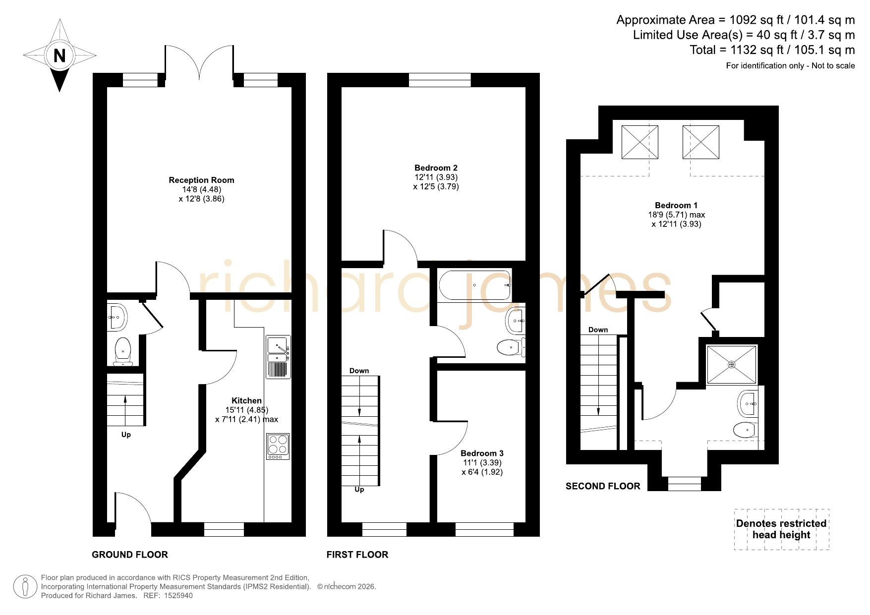 11, Lavinia Walk, Swindon floorplan