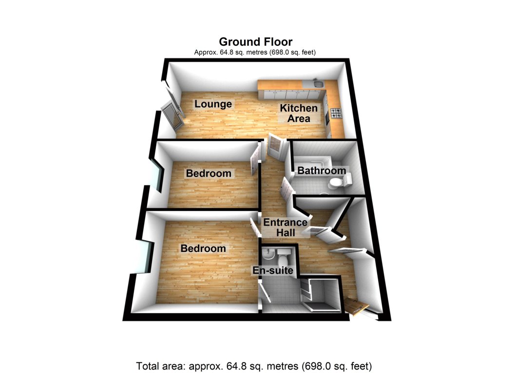 2 Bedrooms Flat to rent in West Dock, Leighton Buzzard, Bedfordshire LU7