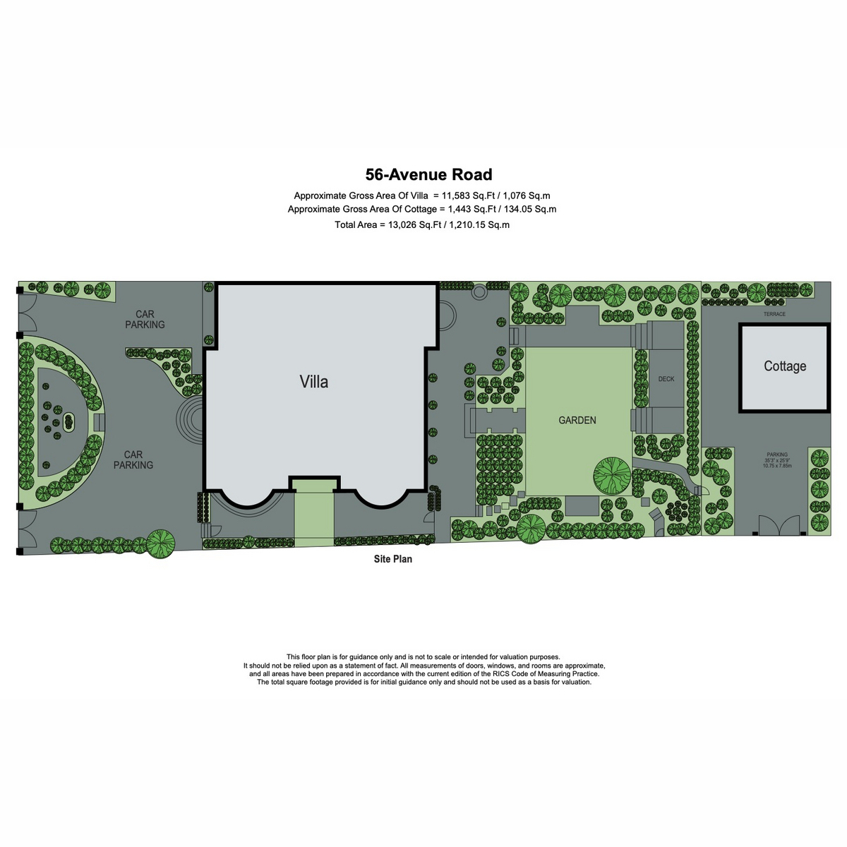 56, Avenue Road, London floorplan