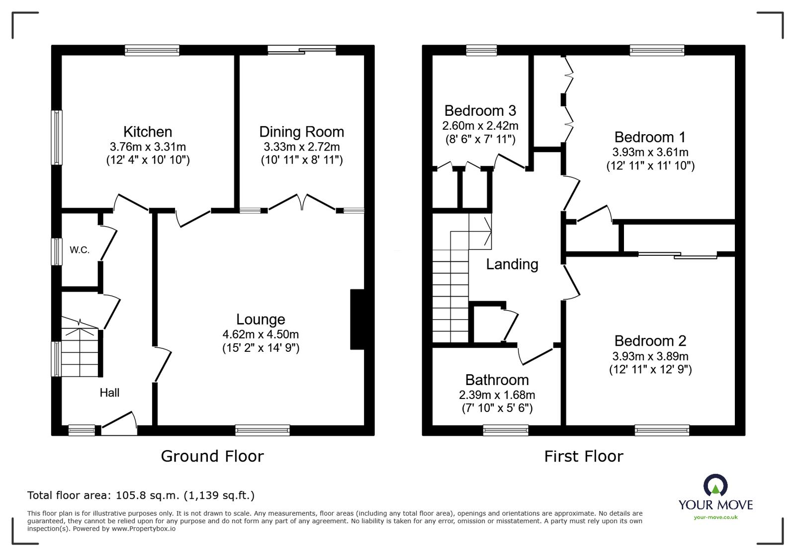 26, Park Road, Goole floorplan