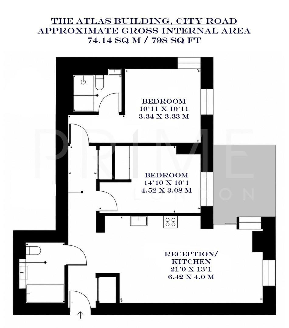 401, The Atlas Building, 145 City Road floorplan