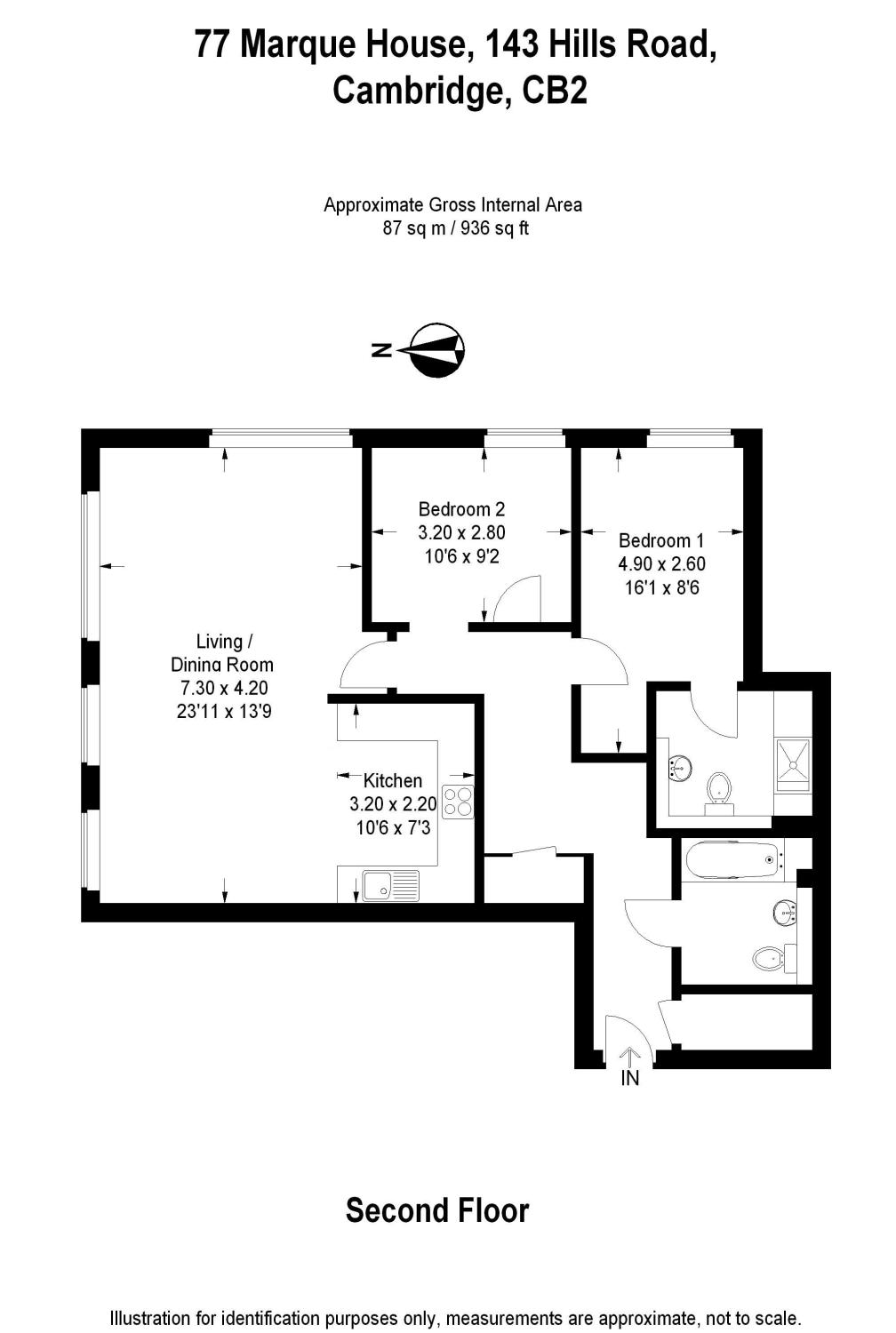 2 Bedrooms Flat to rent in Marque House, 143 Hills Road, Cambridge CB2