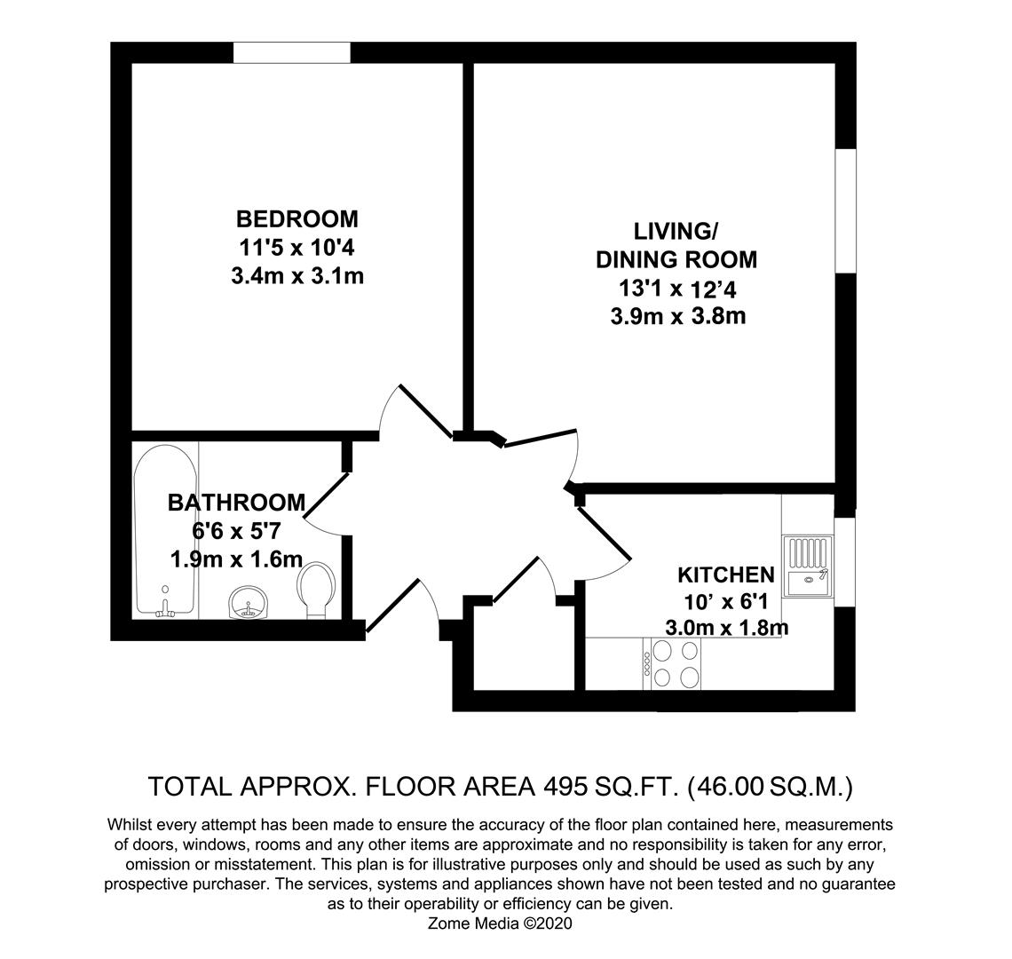 19, The Ridings, Paddock Wood floorplan