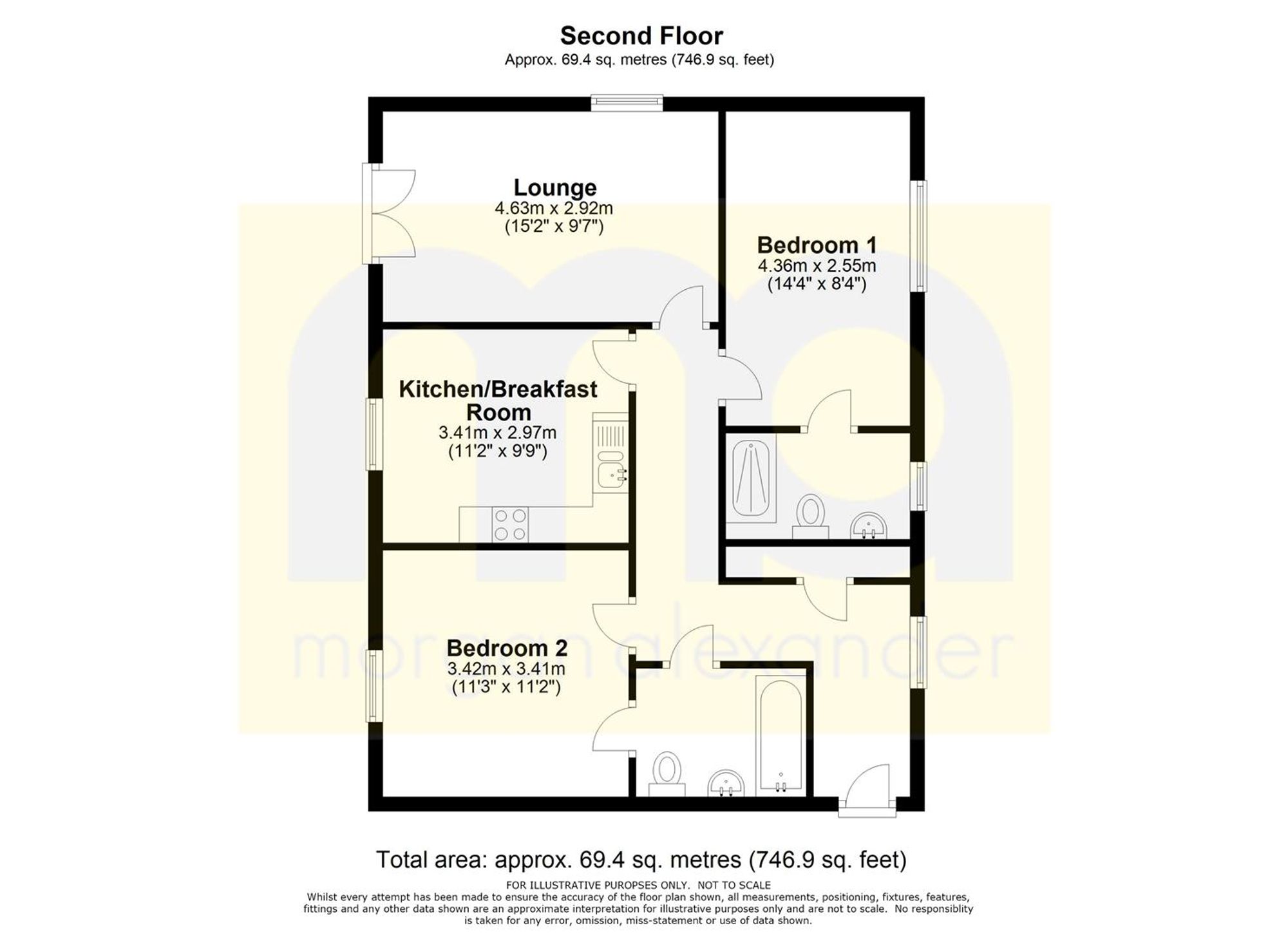 8 Mucklestone House Keen Avenue, Buntingford floorplan