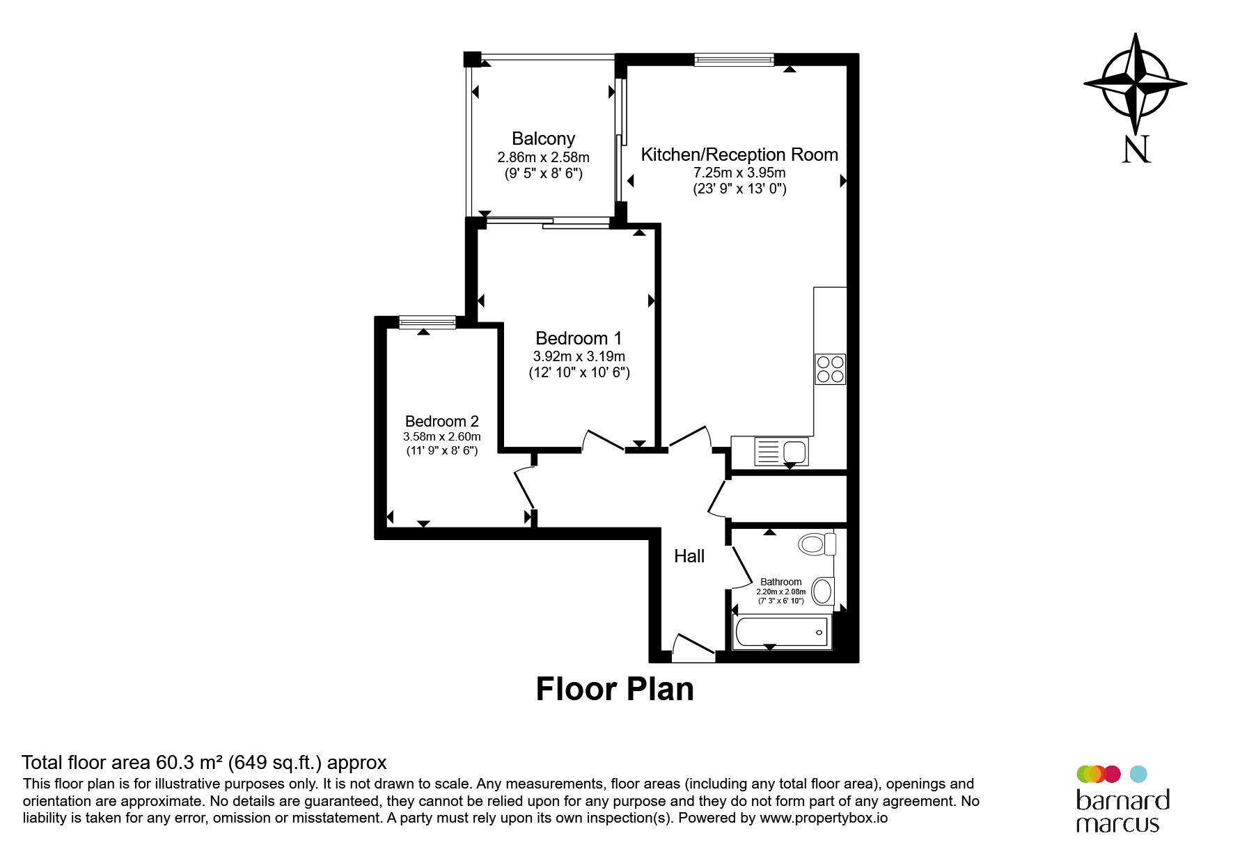 Flat 6 .1, Adam Lodge, 3-5, Woodcote Valley Road, Purley floorplan