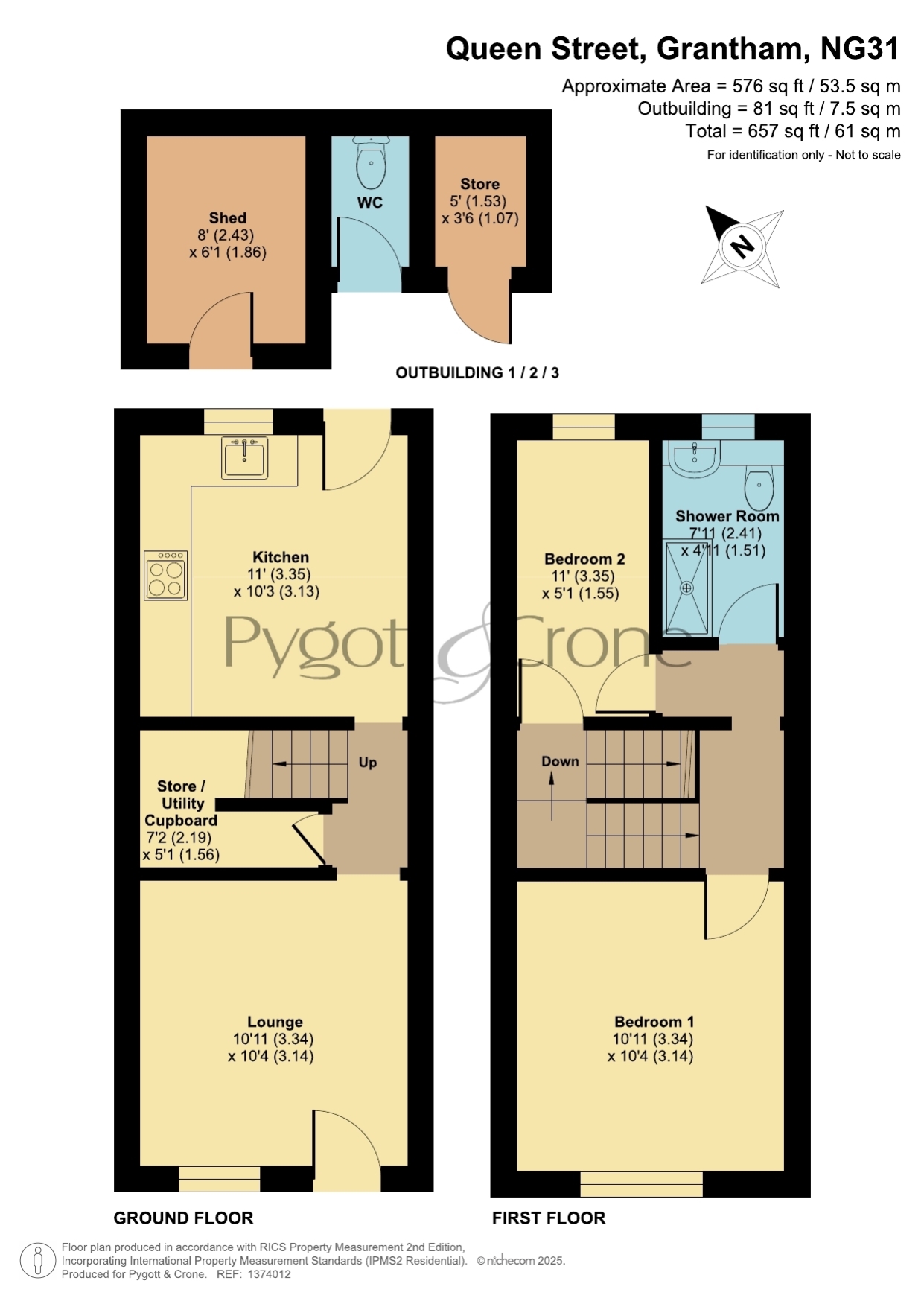 2, Queen Street, Grantham floorplan