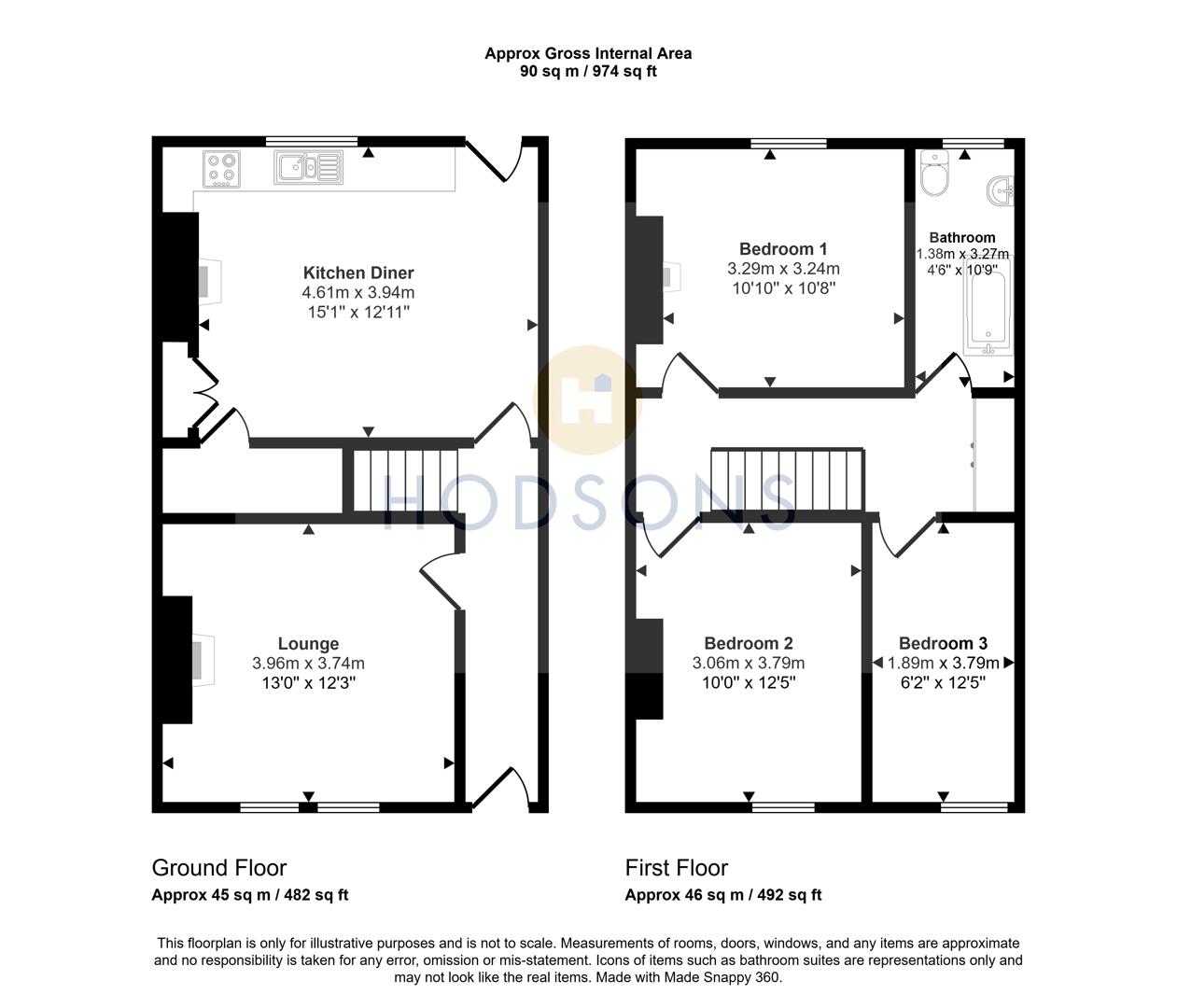 60, Denby Dale Road, Wakefield floorplan