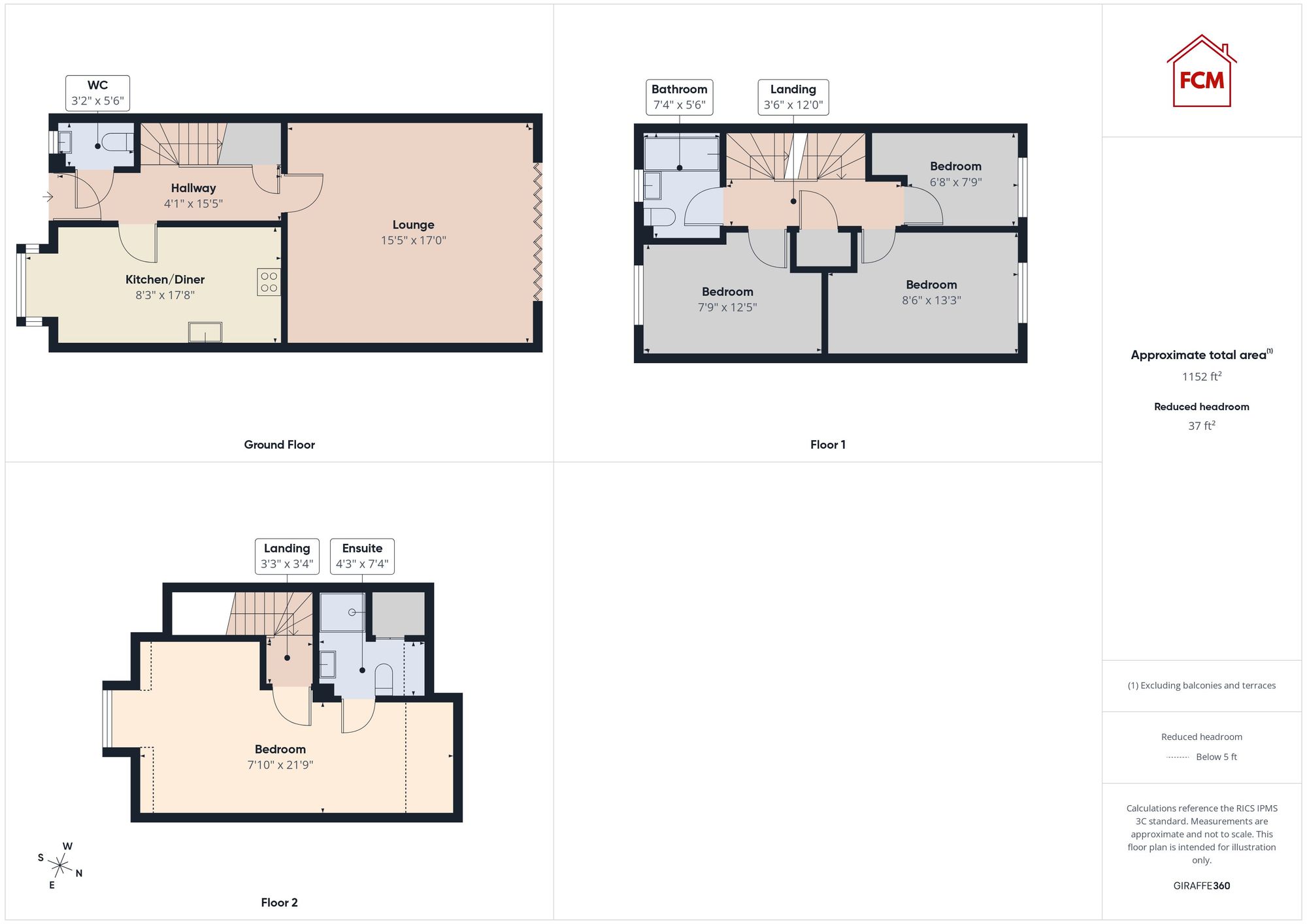 35 Nightingale Row, Workington floorplan