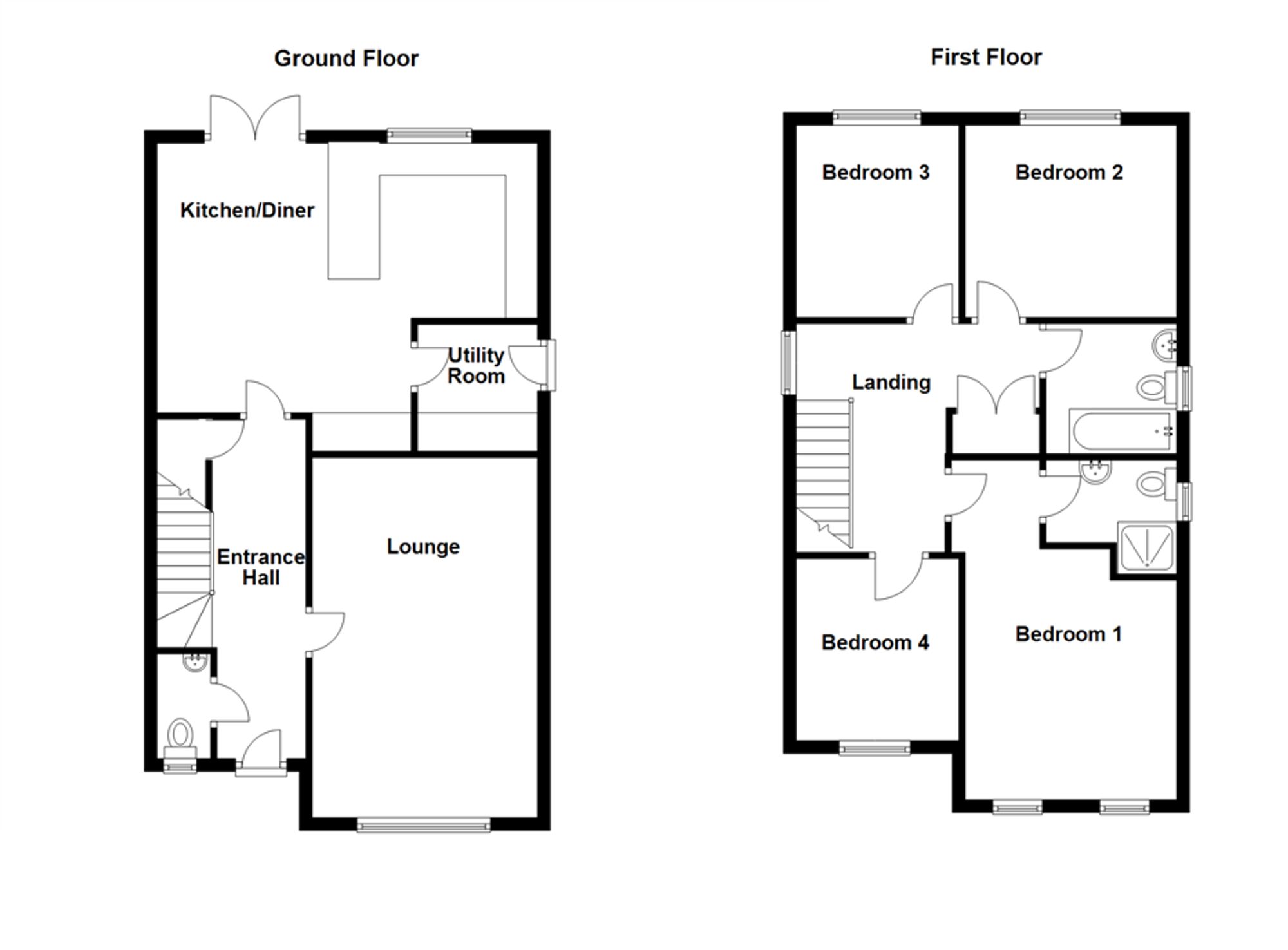 14 Walnut Close, Louth floorplan